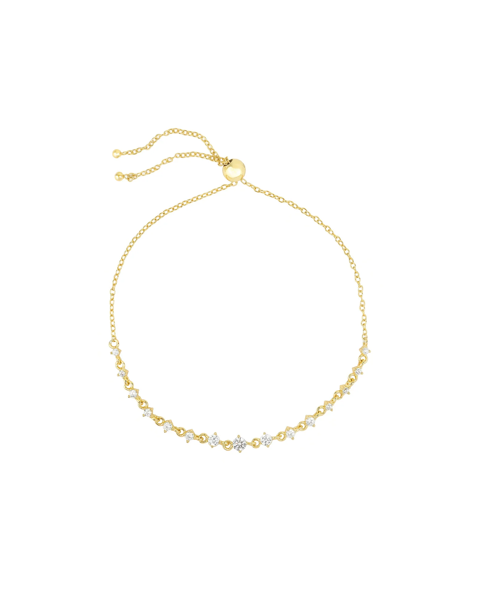 Gradual Pull CZ Bracelet