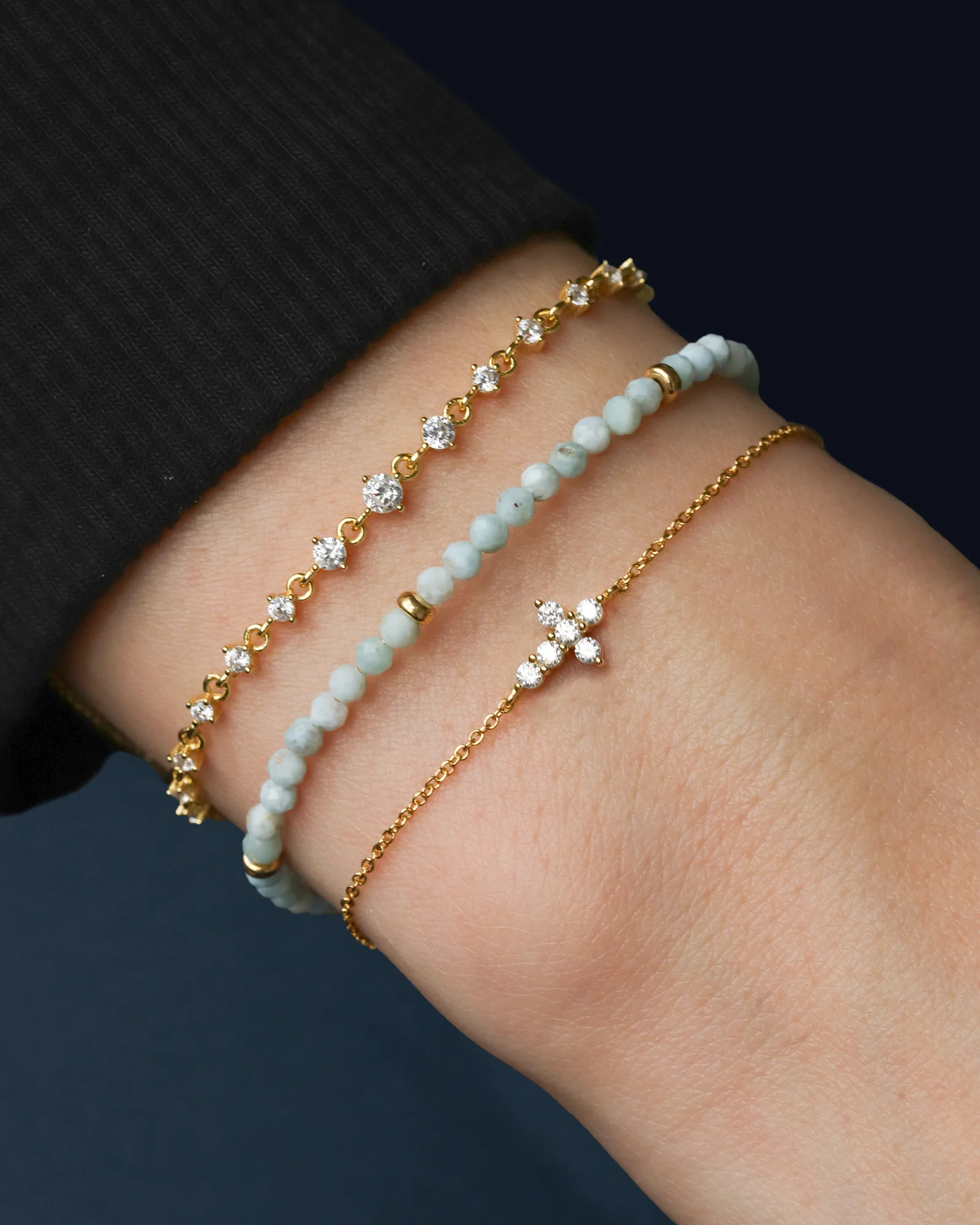 Gradual Pull CZ Bracelet - Image 3