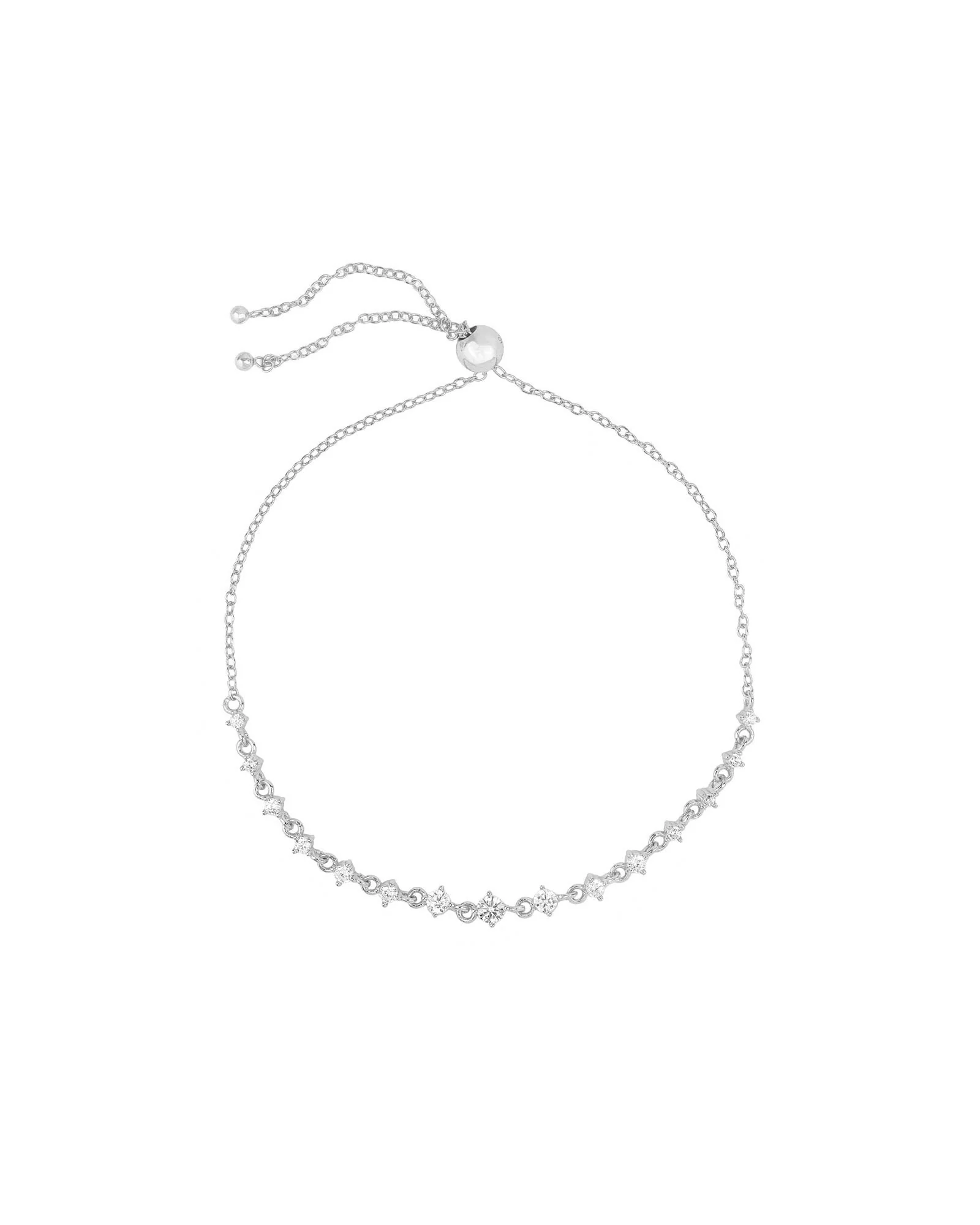 Gradual Pull CZ Bracelet
