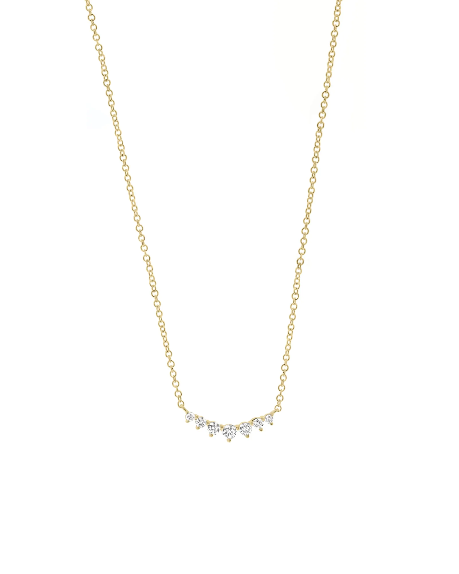 Gradual Round CZ Necklace