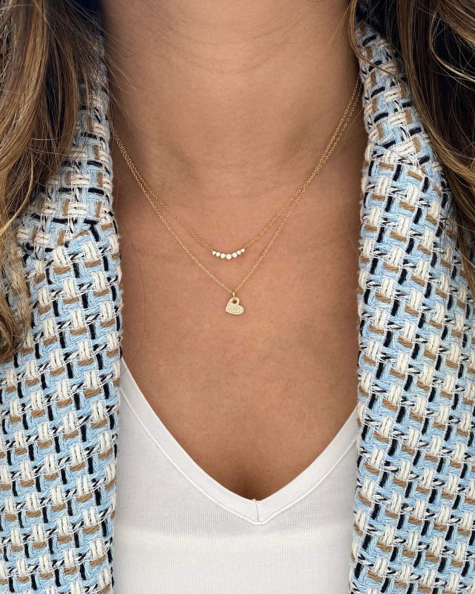 Gradual Round CZ Necklace - Image 2