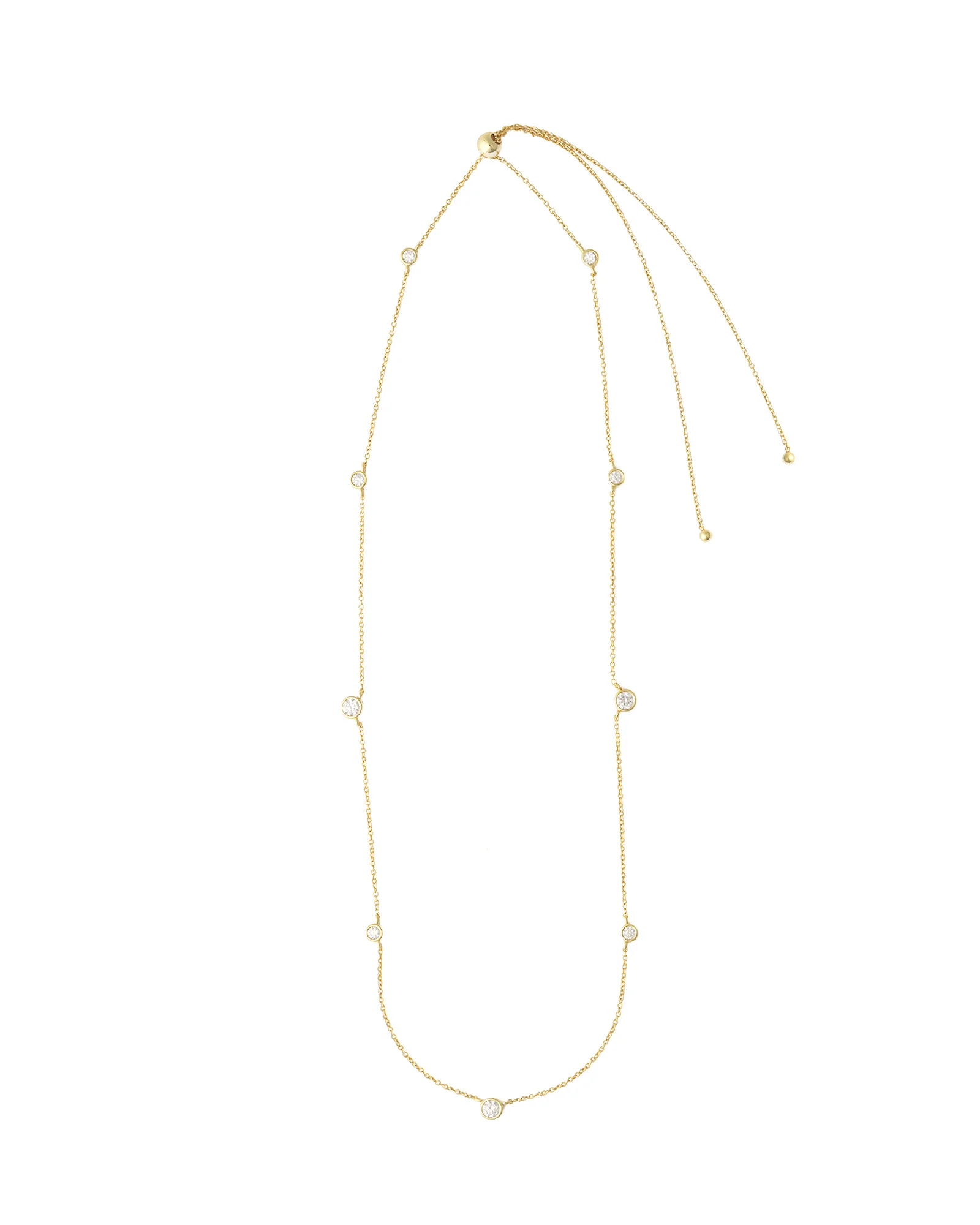 Gradual Station Bezel Necklace - Image 3
