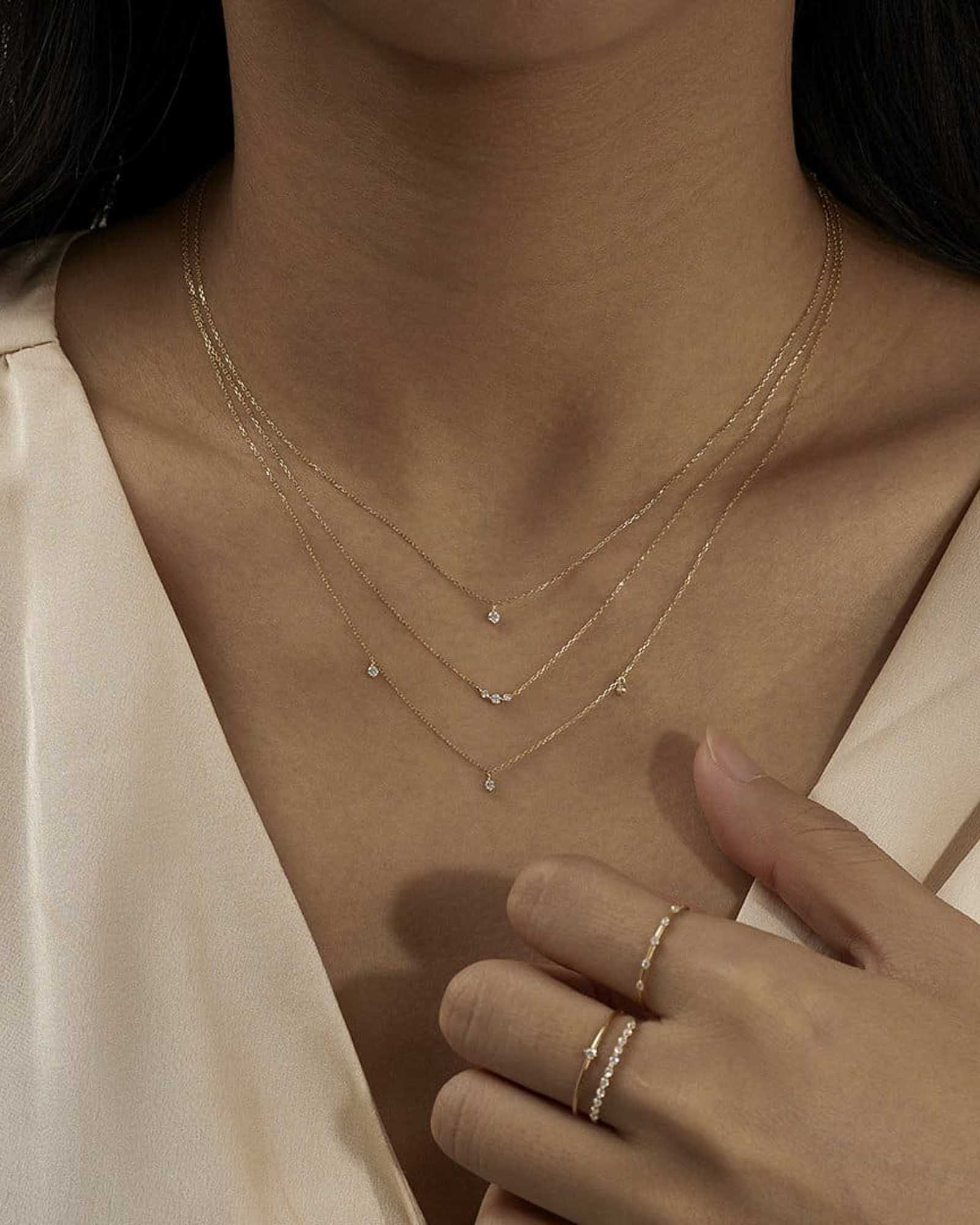 Graduated CZ Necklace - Image 2