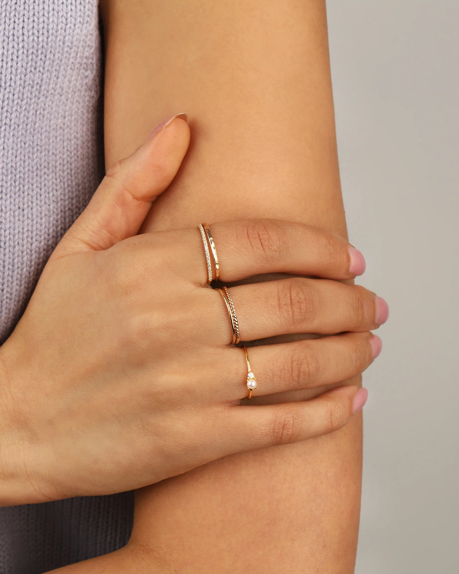 Half Eternity CZ Ring - Image 2