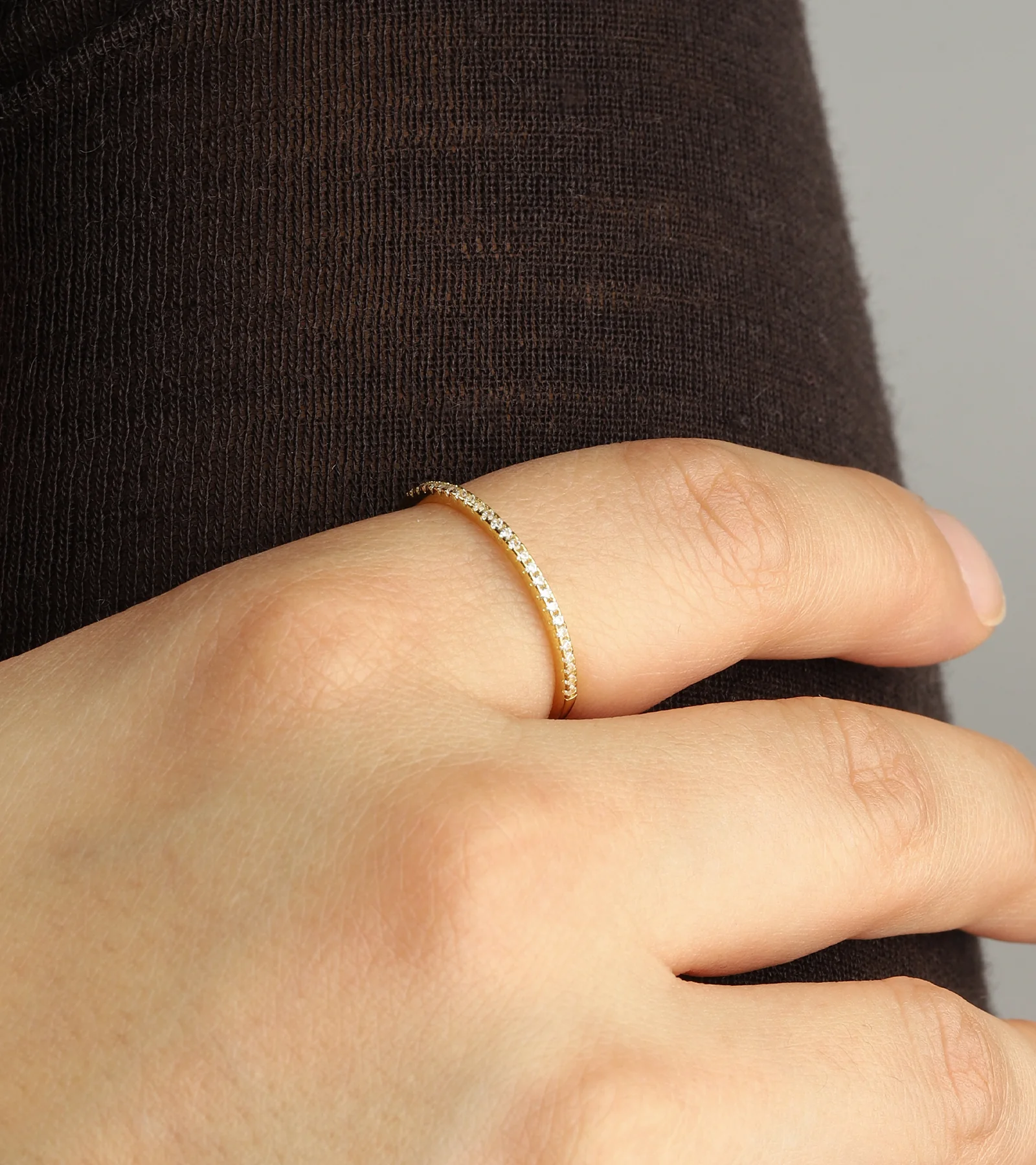 Half Eternity CZ Ring - Image 3