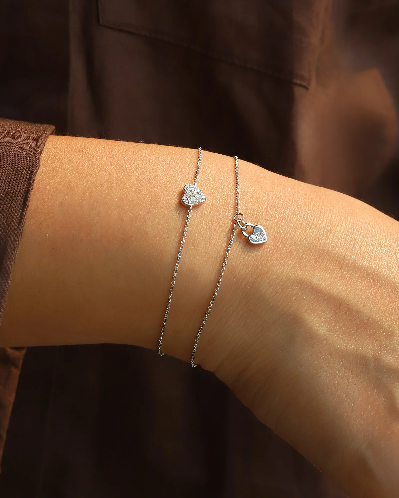 Heart Padlock Bracelet - Image 2