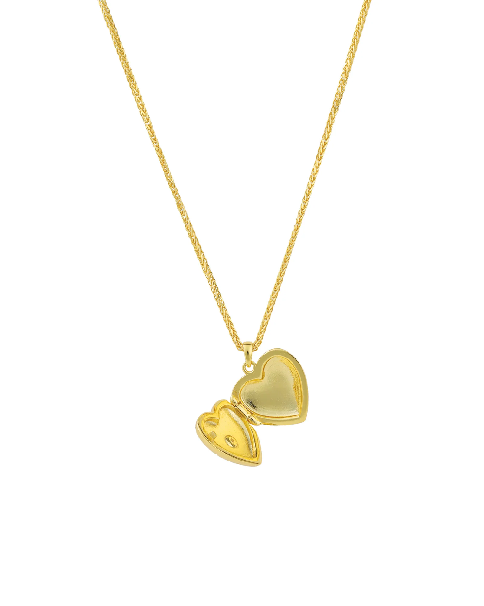 Heart Starburst Single CZ Locket - Image 3
