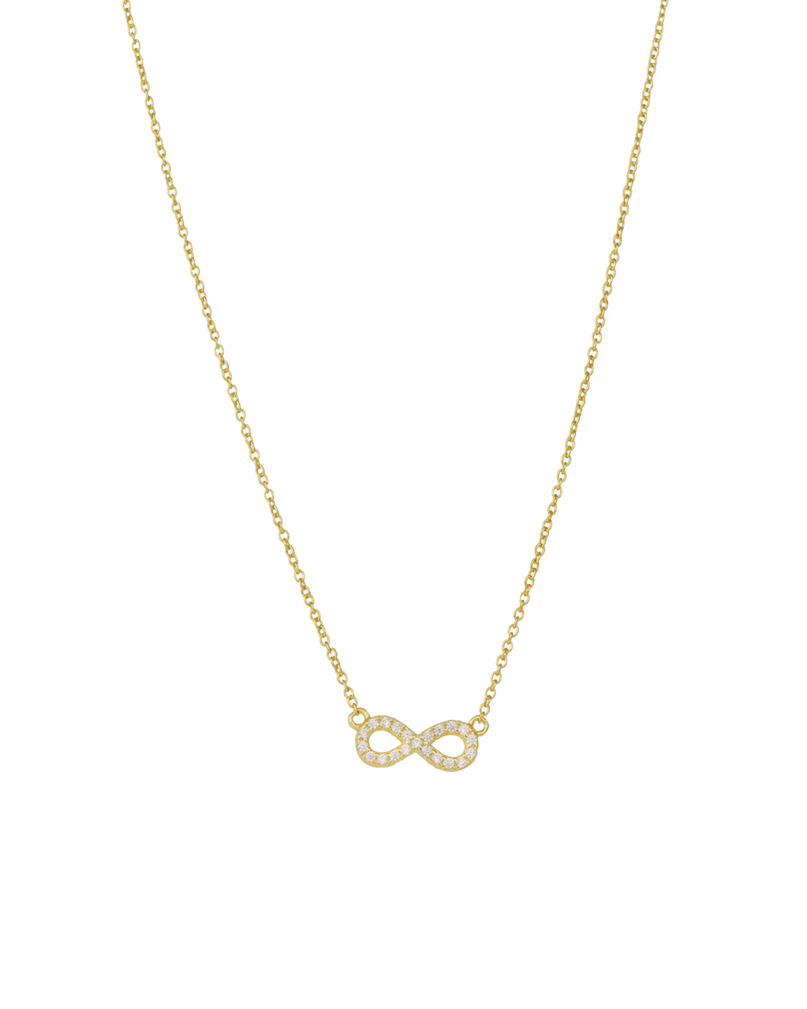 Infinity Pavé CZ Necklace