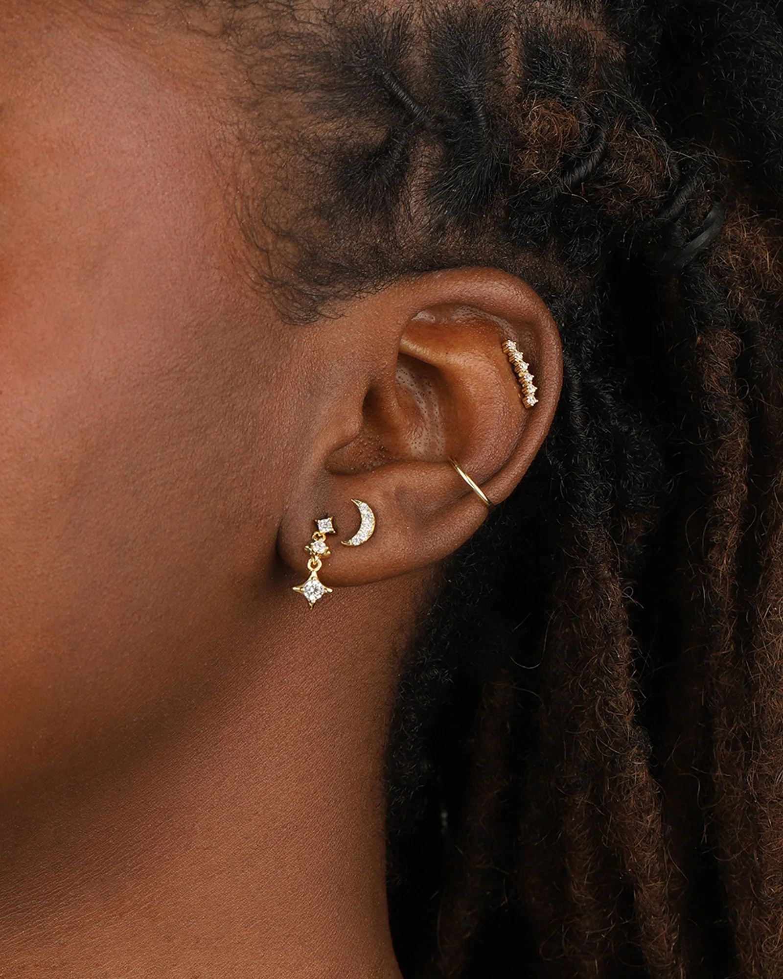Luminous Star Trio Studs - Image 3