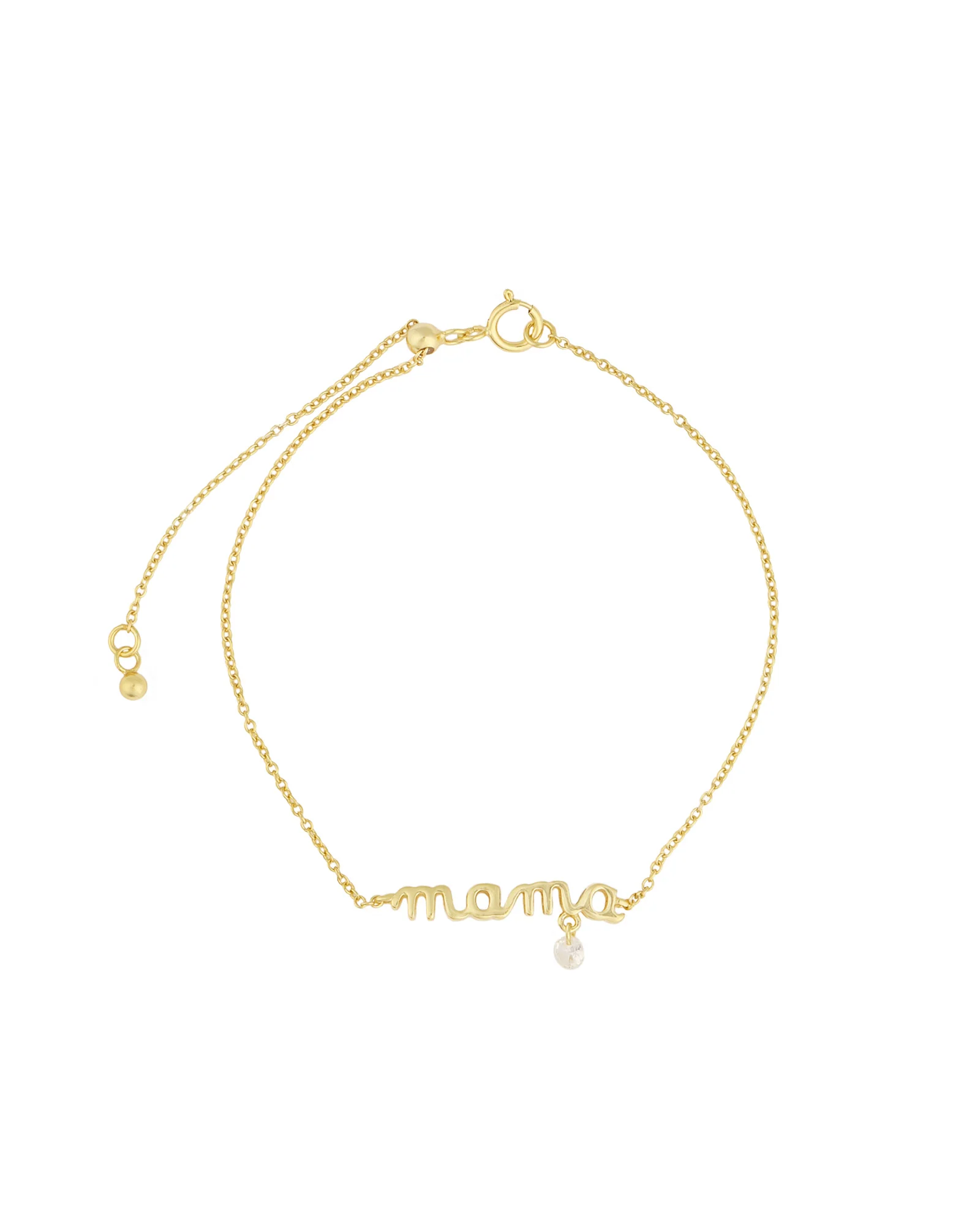 Mama CZ Drop Bracelet