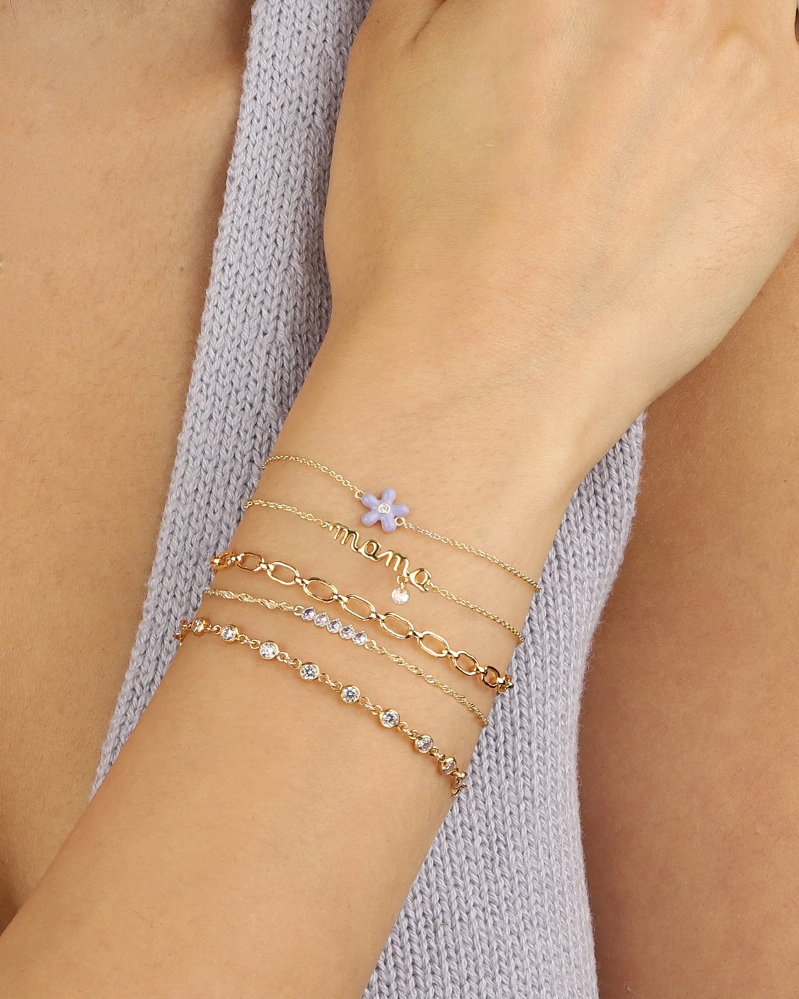 Mama CZ Drop Bracelet - Image 3