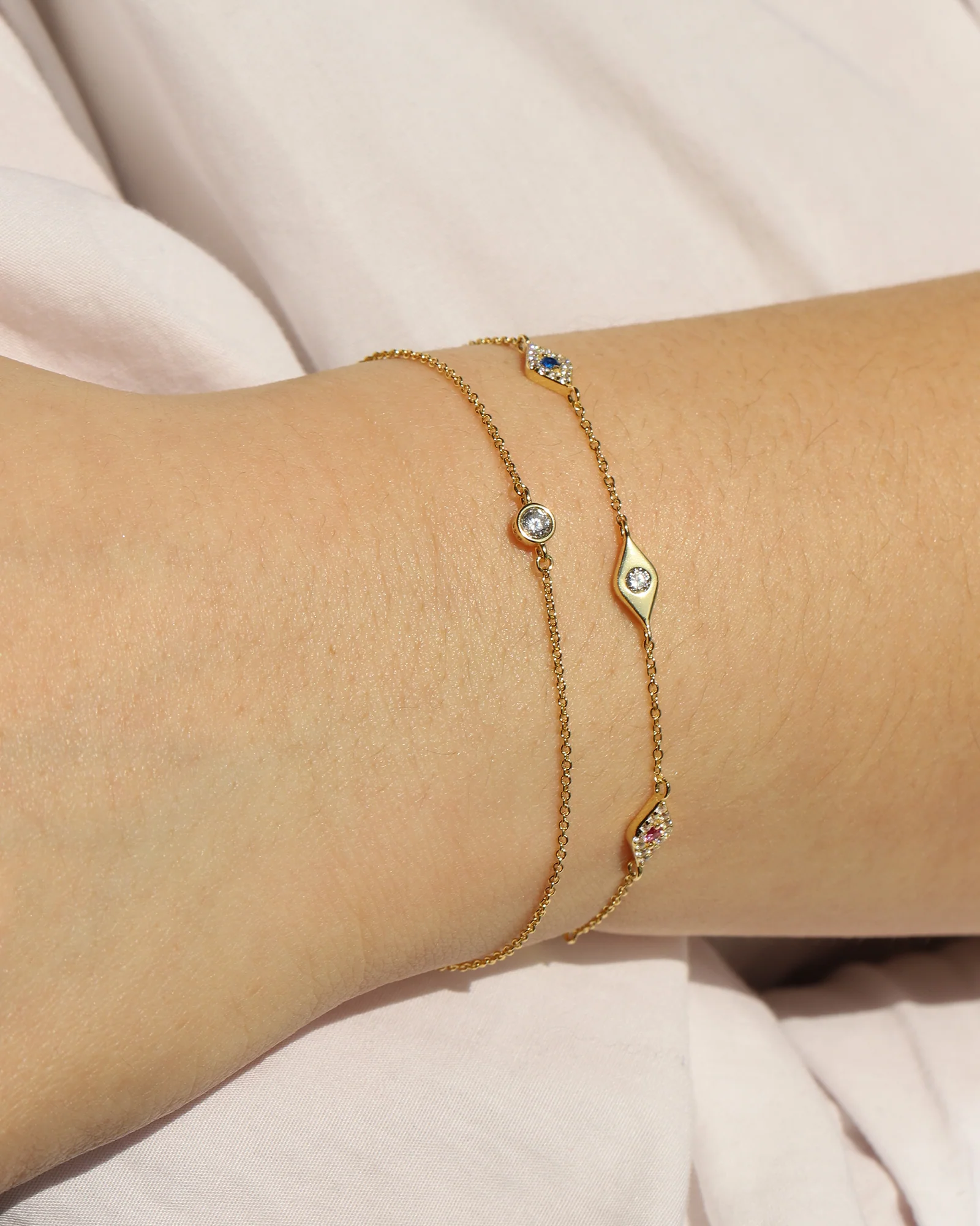 Mix Evil Eye CZ Bracelet - Image 2