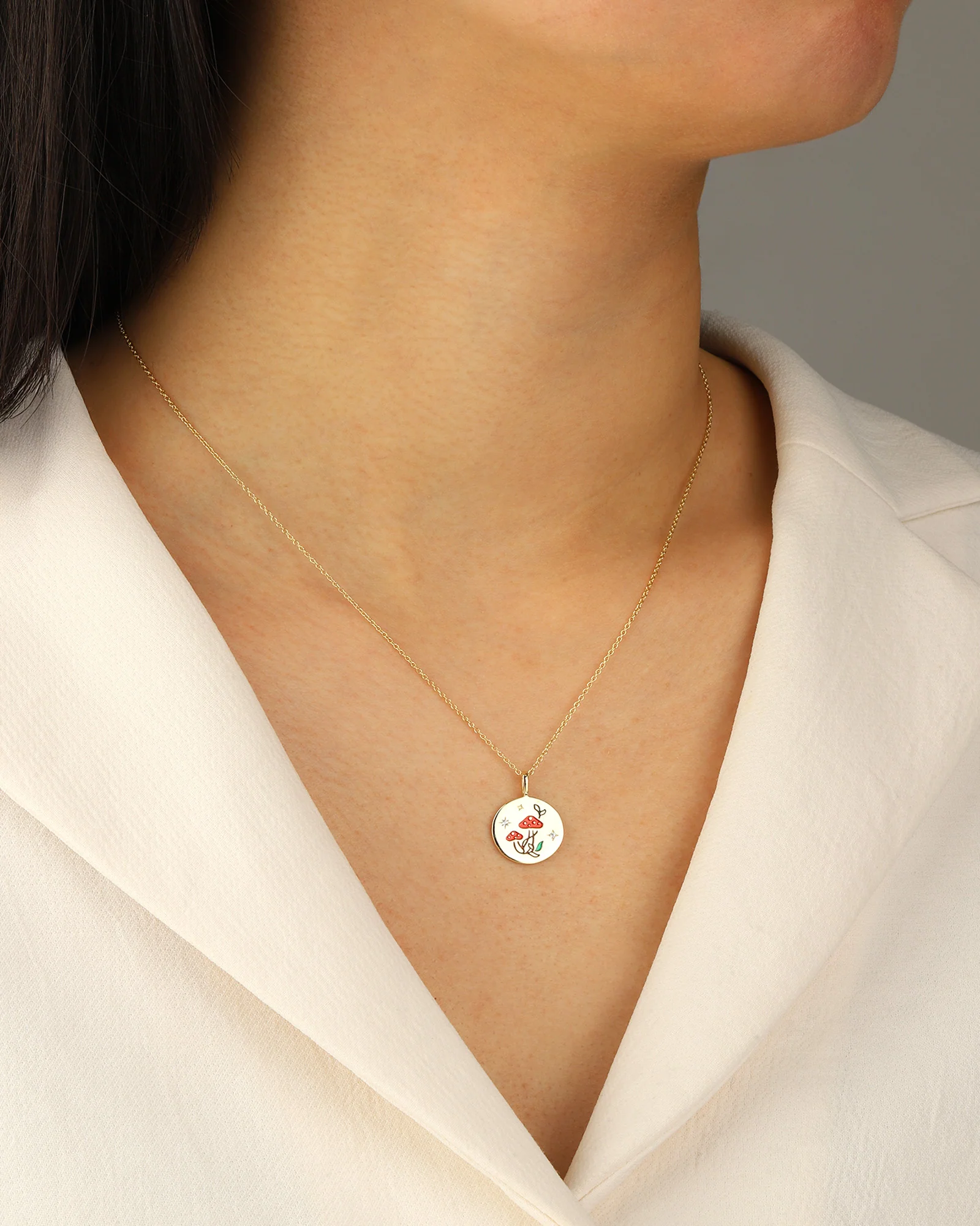 Mushroom Medallion Necklace - Image 2