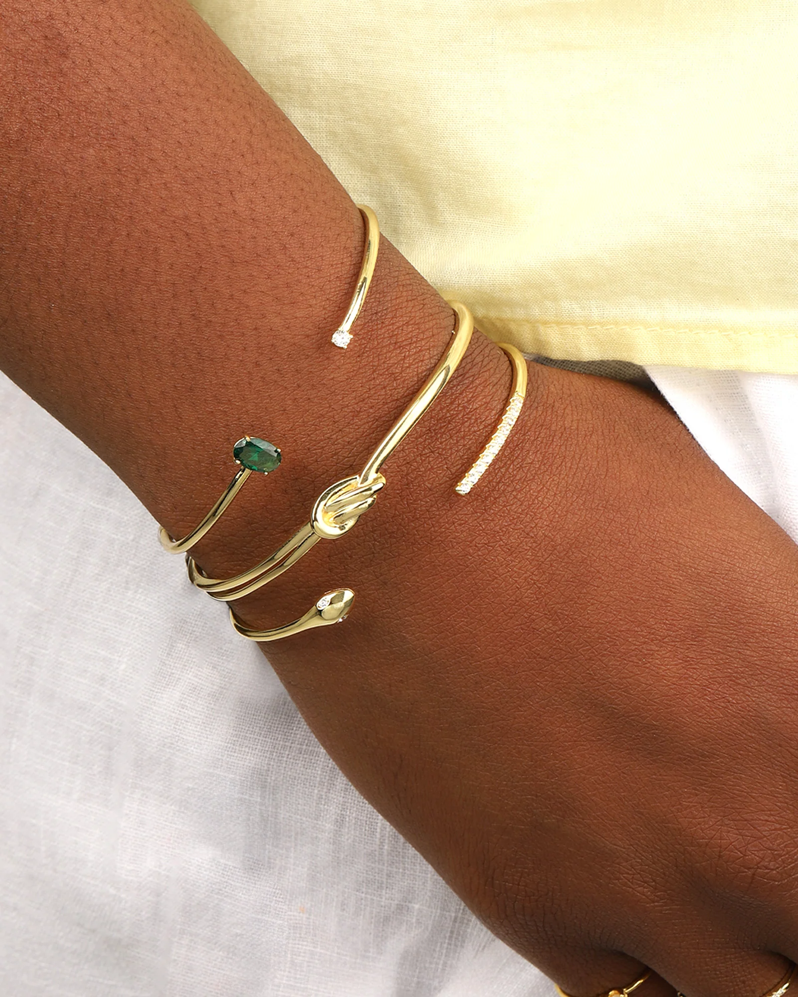 Oval & Round CZ Cuff - Image 2