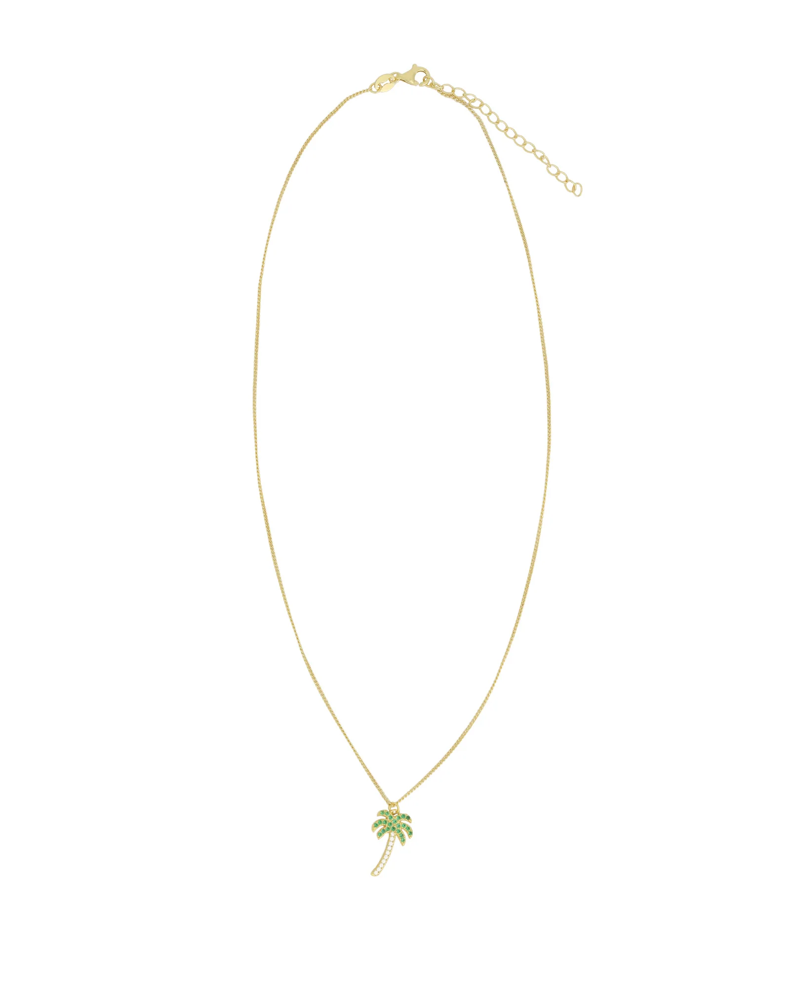 Palm Tree Pavé Necklace - Image 3
