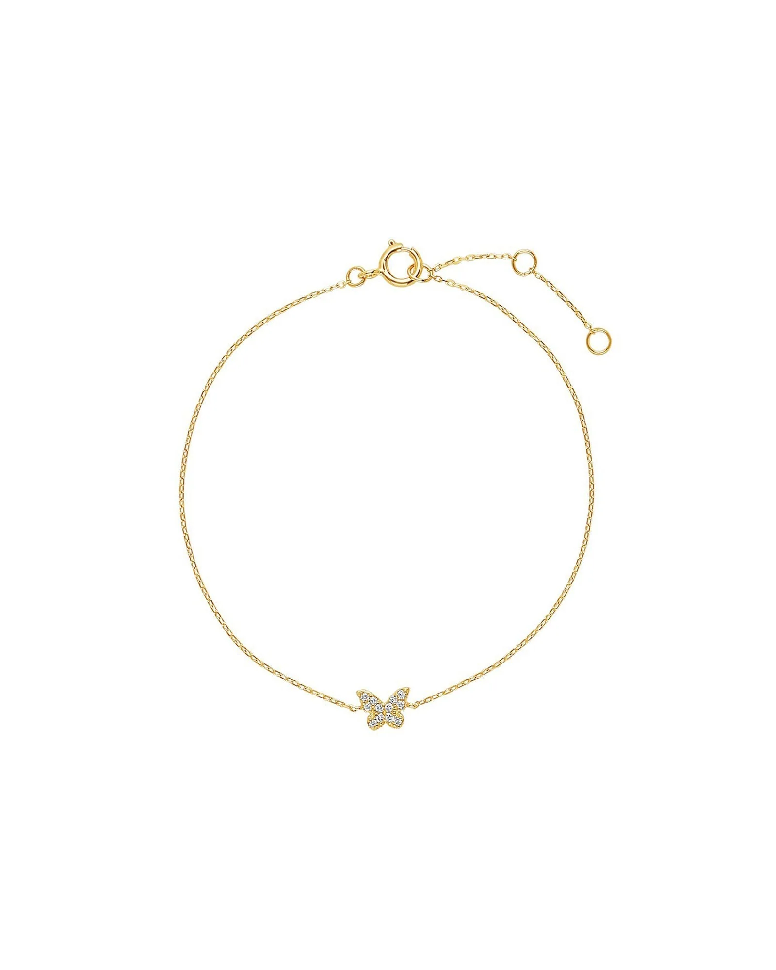 Pavé CZ Butterfly Bracelet
