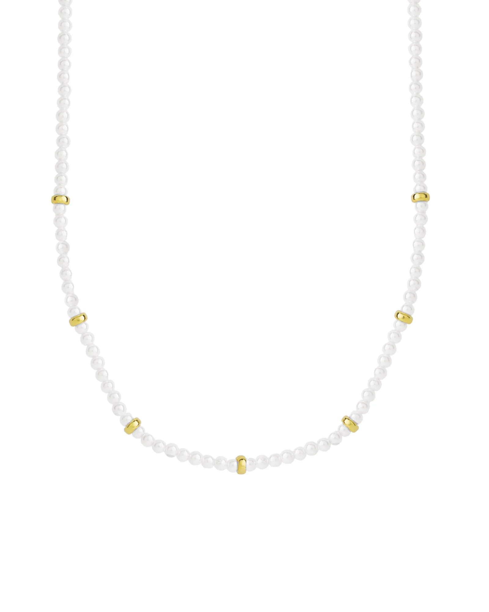 Pearl Rondelle Necklace