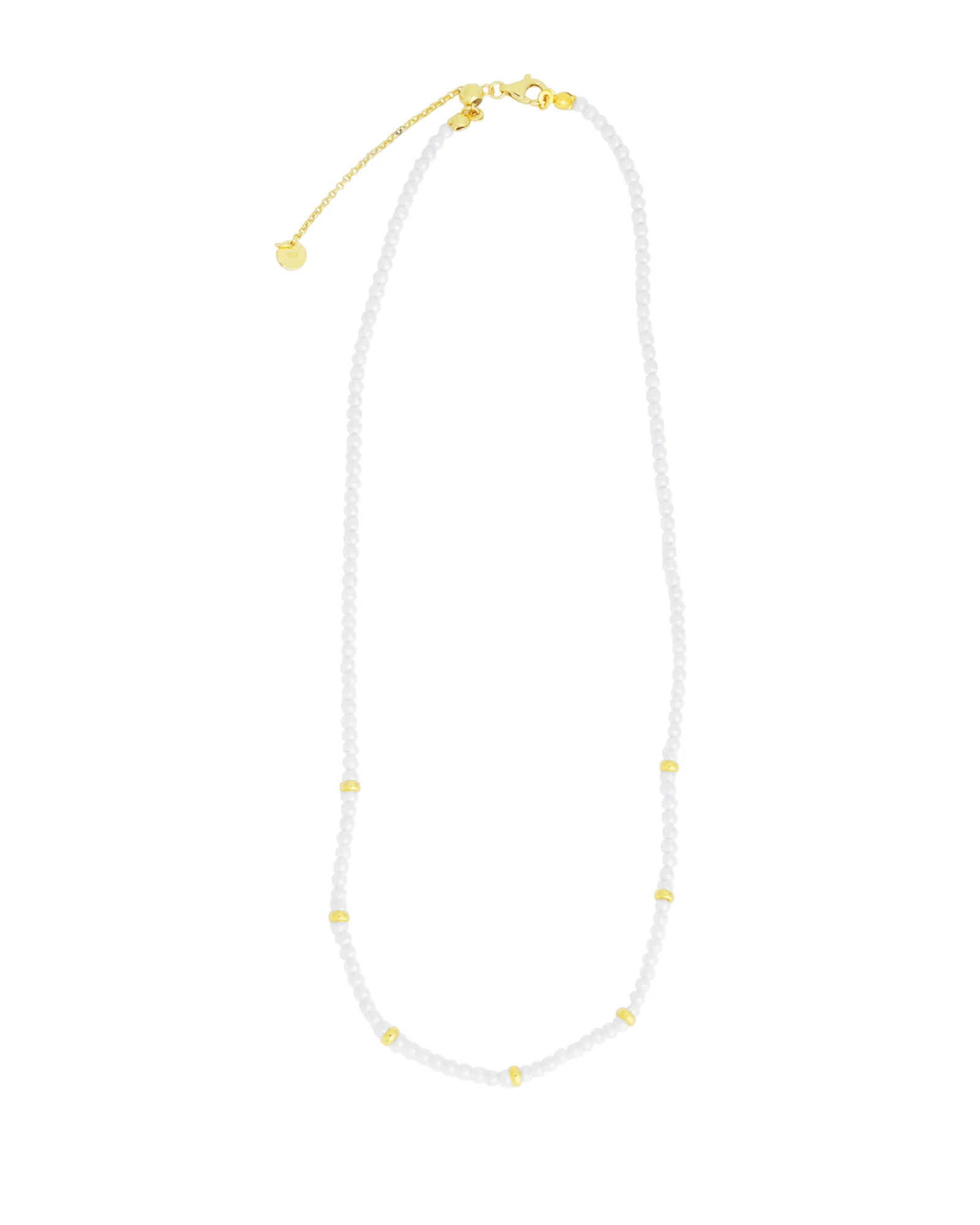 Pearl Rondelle Necklace - Image 3