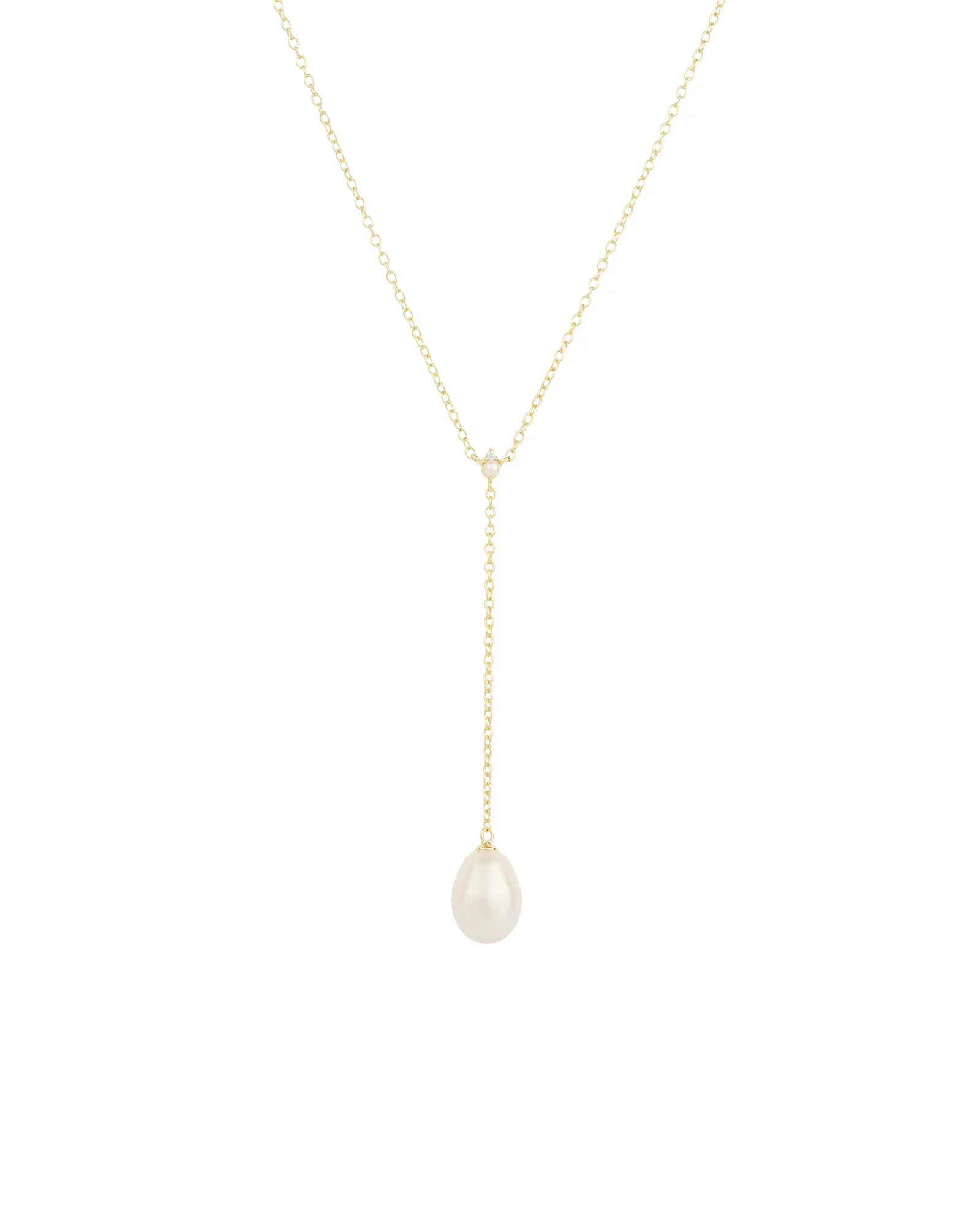 Pearl Y Necklace