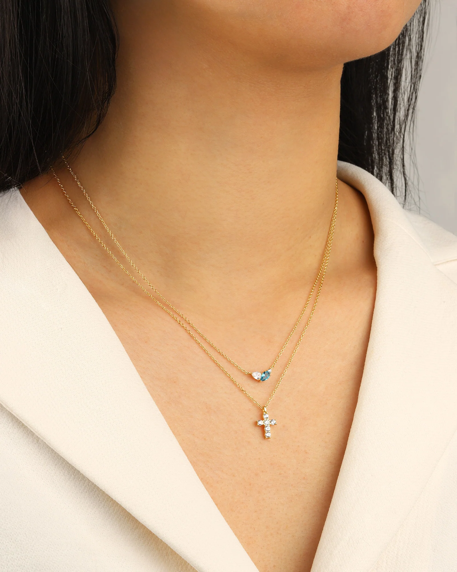 Petite Cross Necklace - Image 2