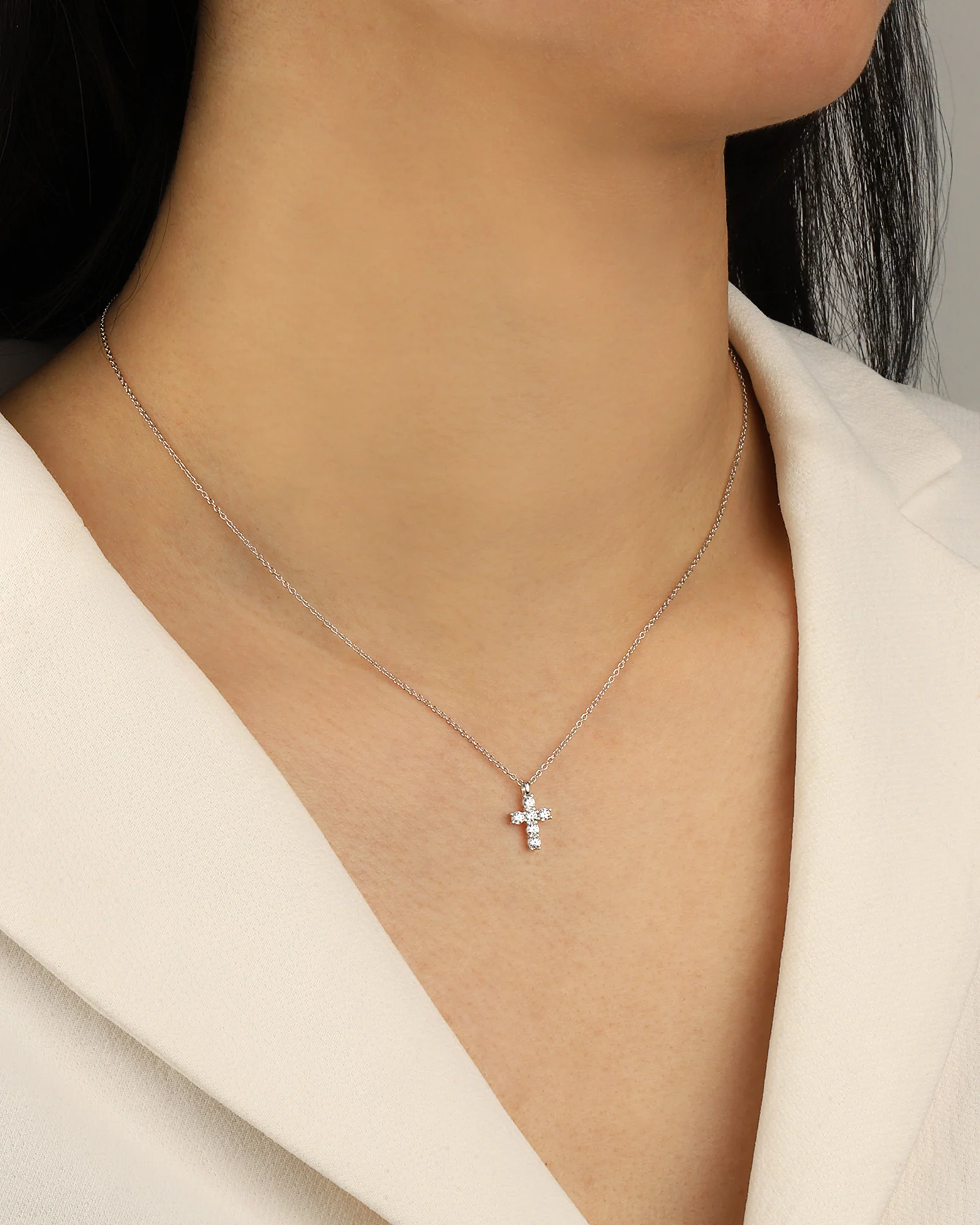 Petite Cross Necklace - Image 2