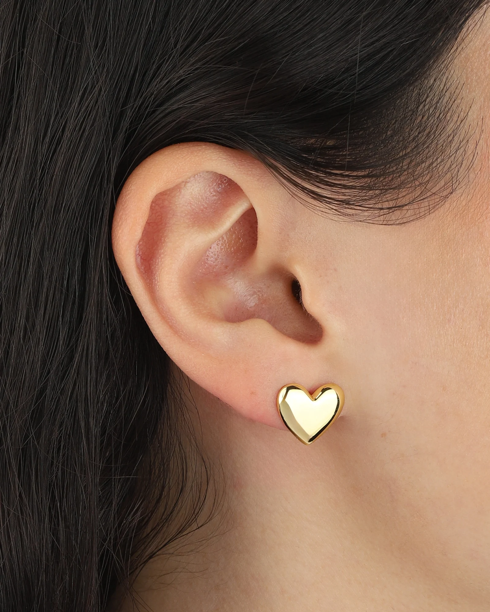 Puff Heart Studs - Image 3