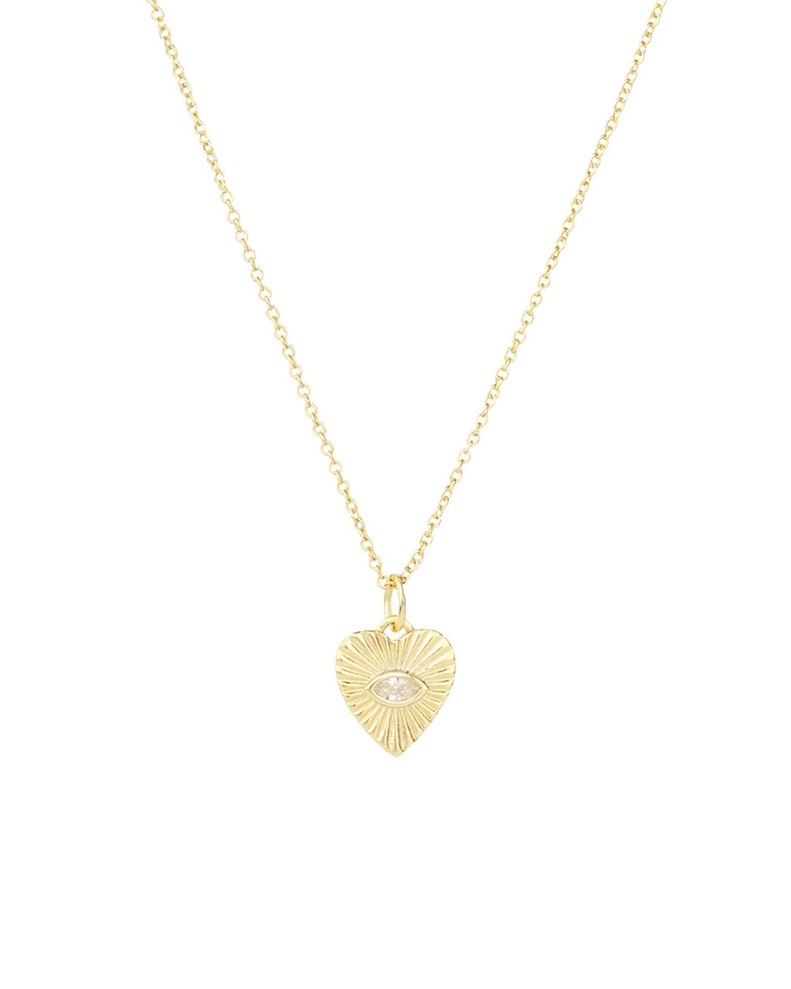 Radiant Heart Evil Eye Necklace