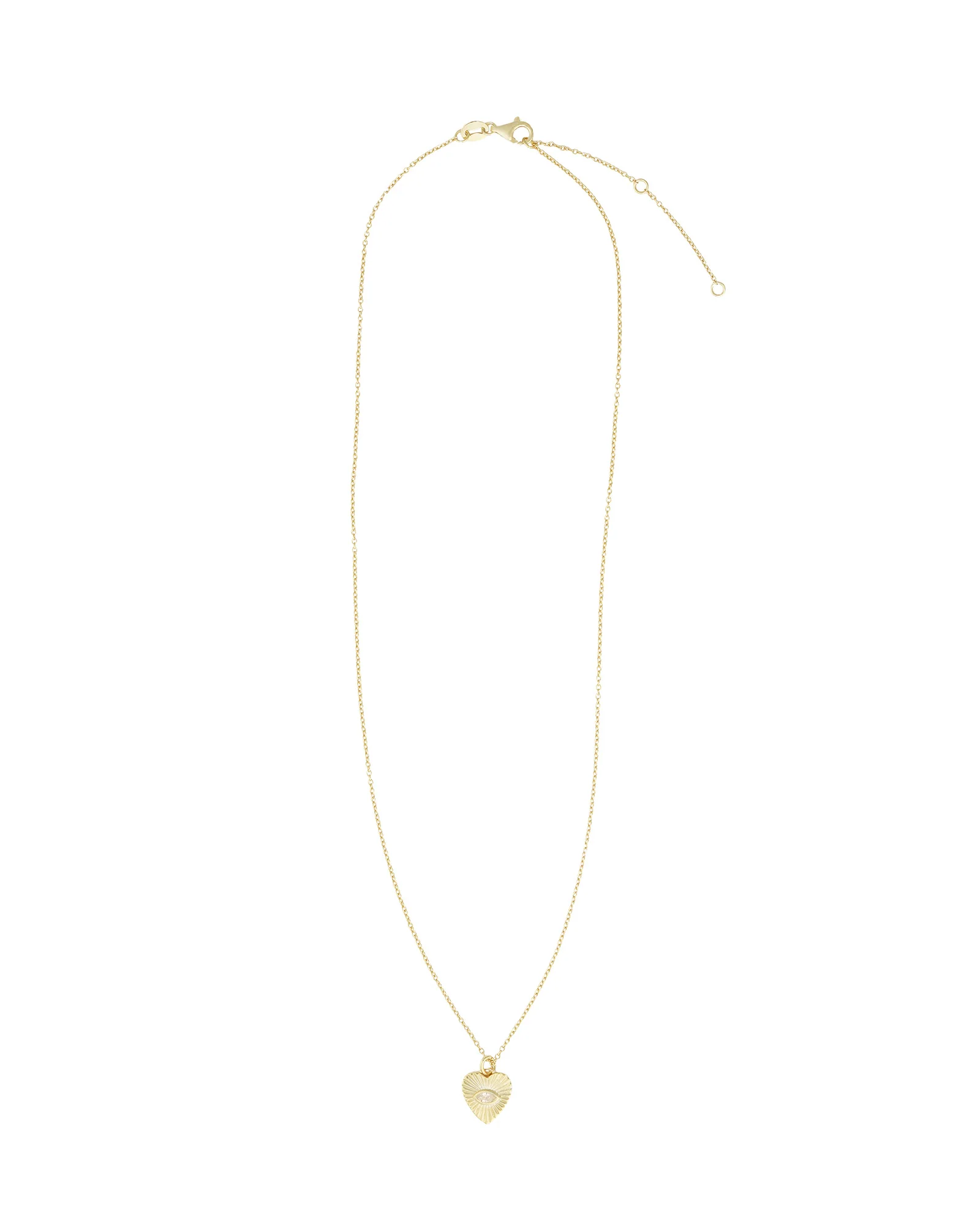 Radiant Heart Evil Eye Necklace - Image 3