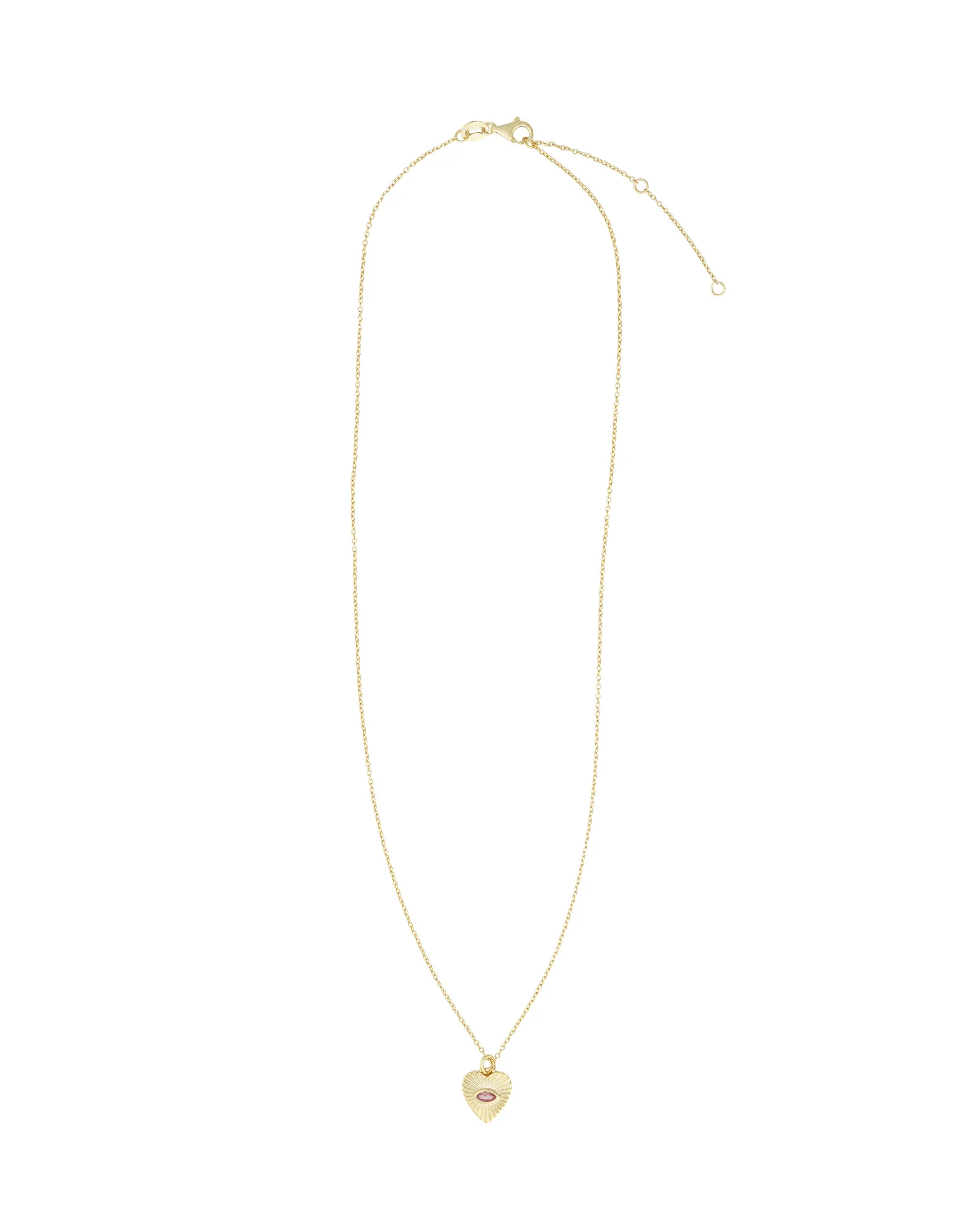 Radiant Heart Evil Eye Necklace - Image 3
