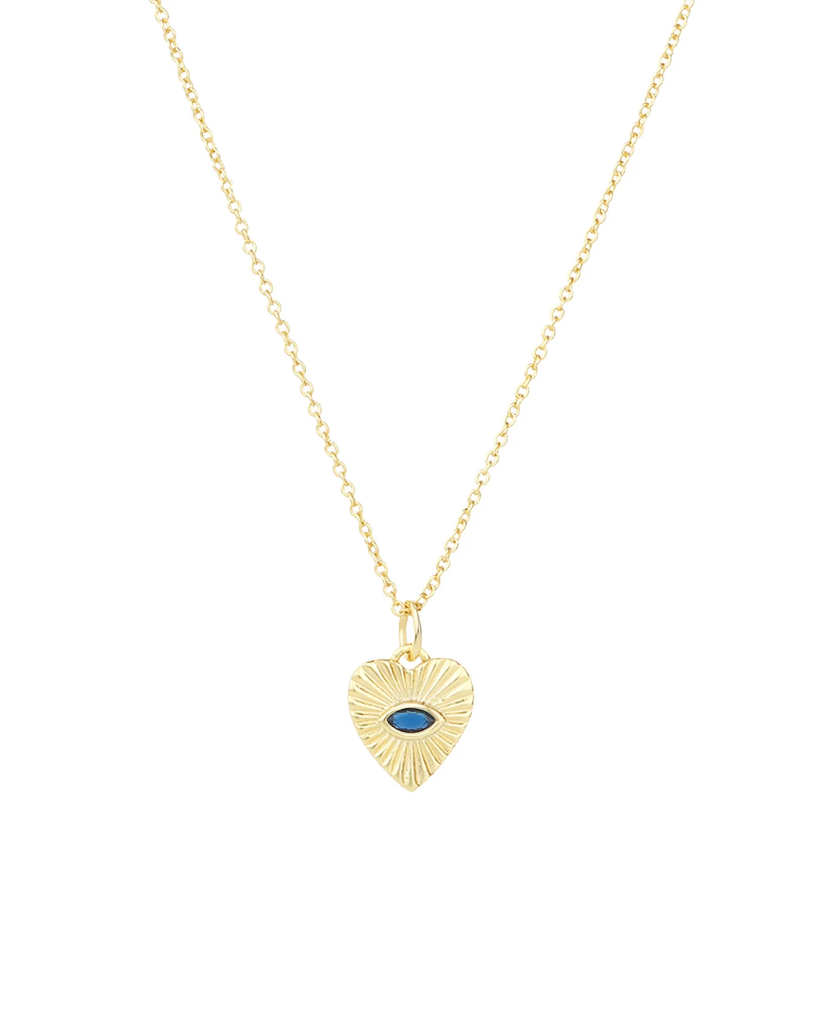 Radiant Heart Evil Eye Necklace