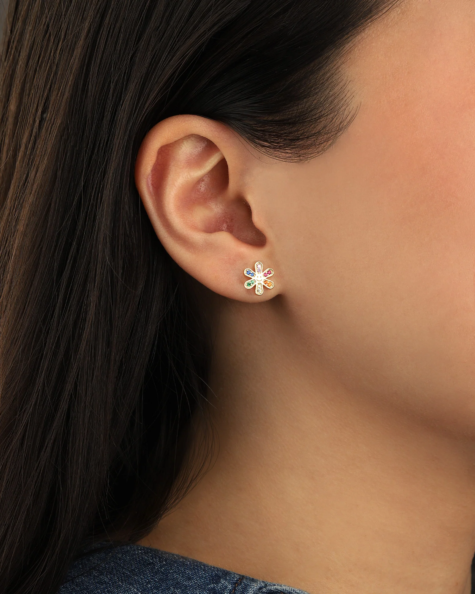 Rainbow Flower Studs - Image 2
