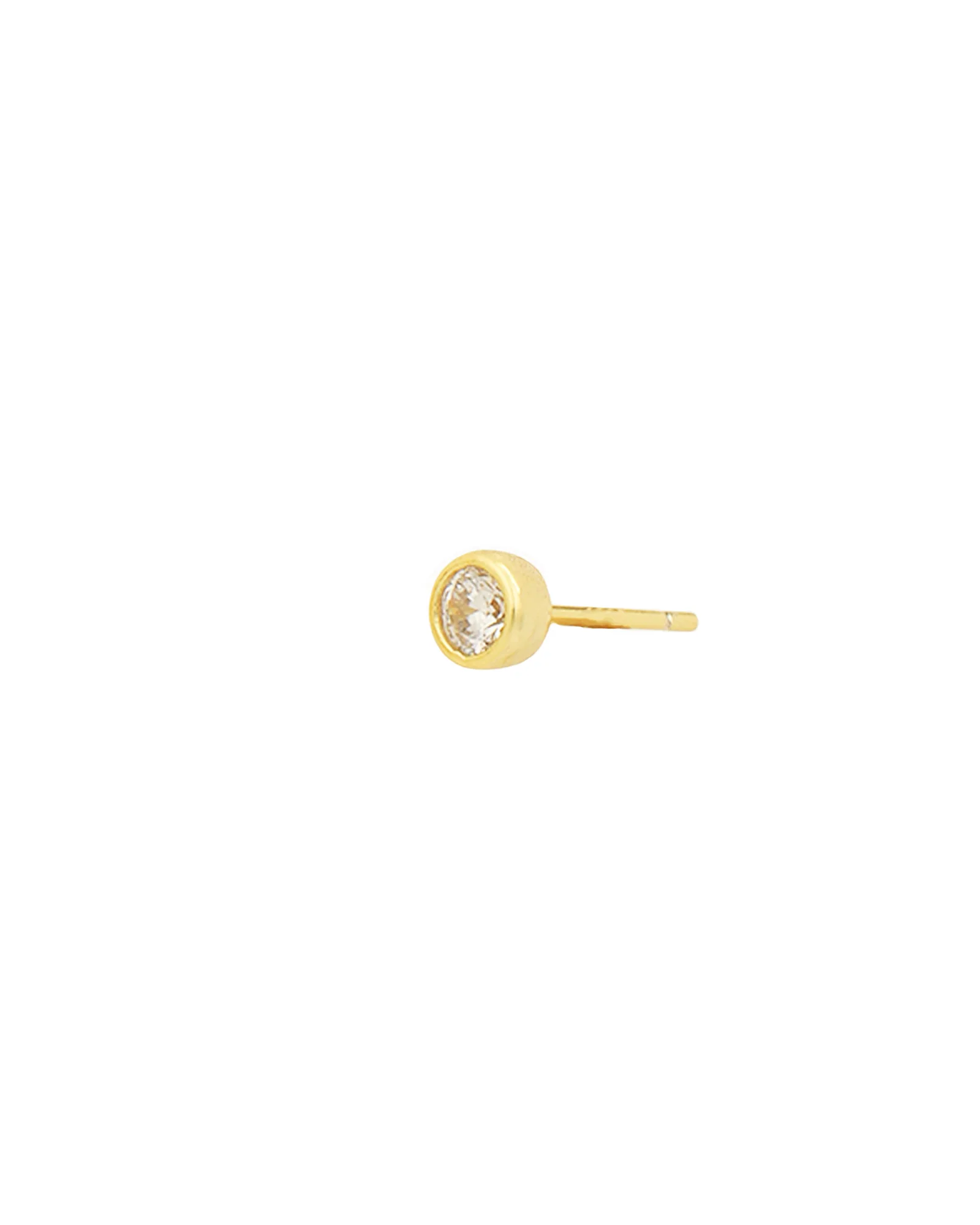 CZ Bezel Single Stud - Image 3