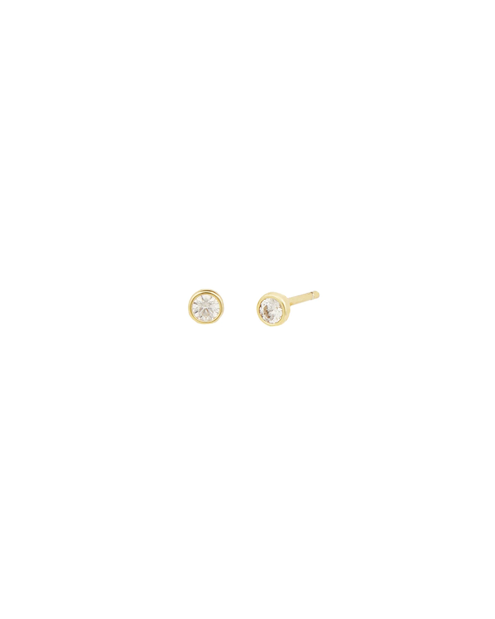 Round Bezel CZ Ear Jacket - Image 3