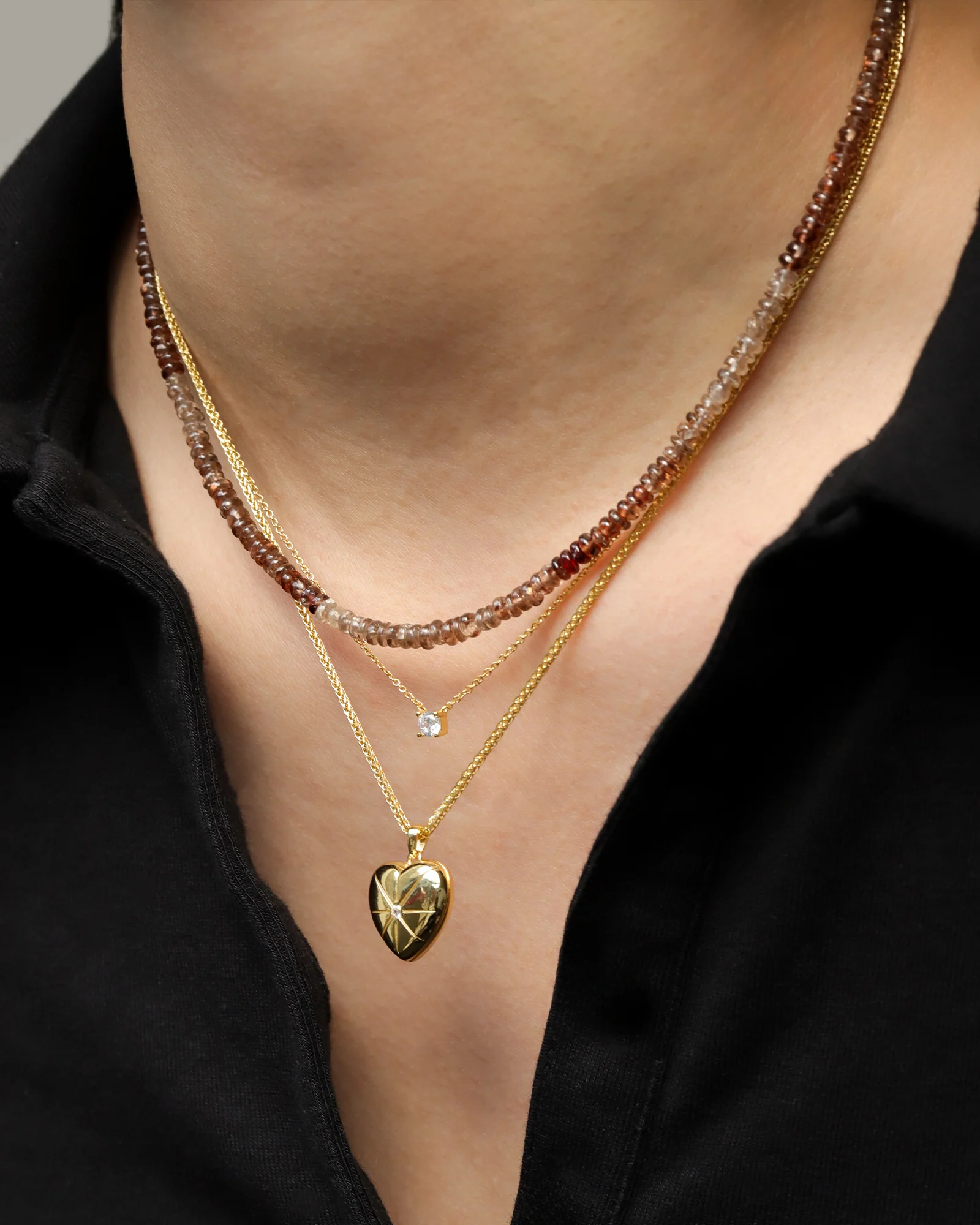 Solitaire CZ Necklace - Image 2
