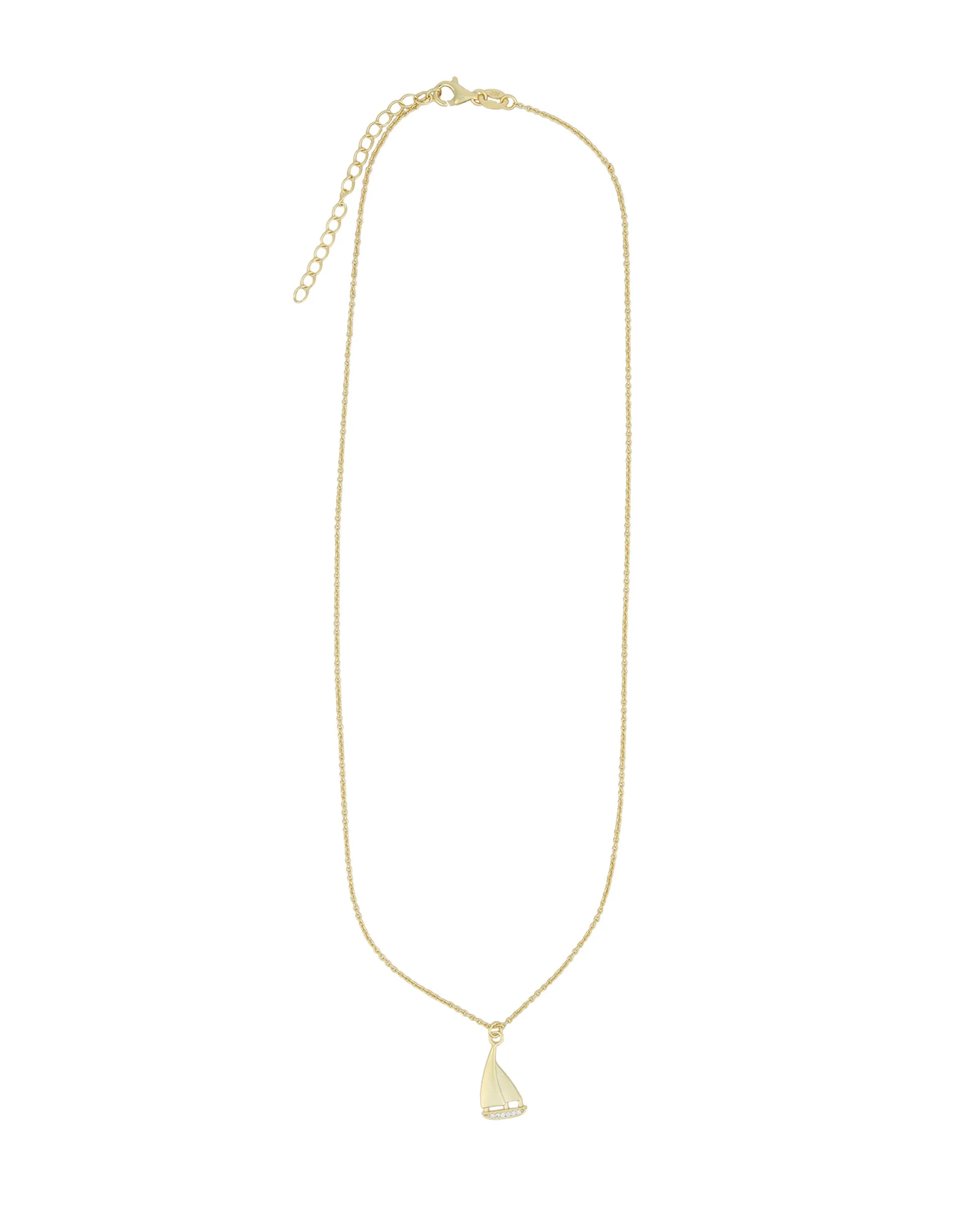 Sailboat Pavé Necklace - Image 3