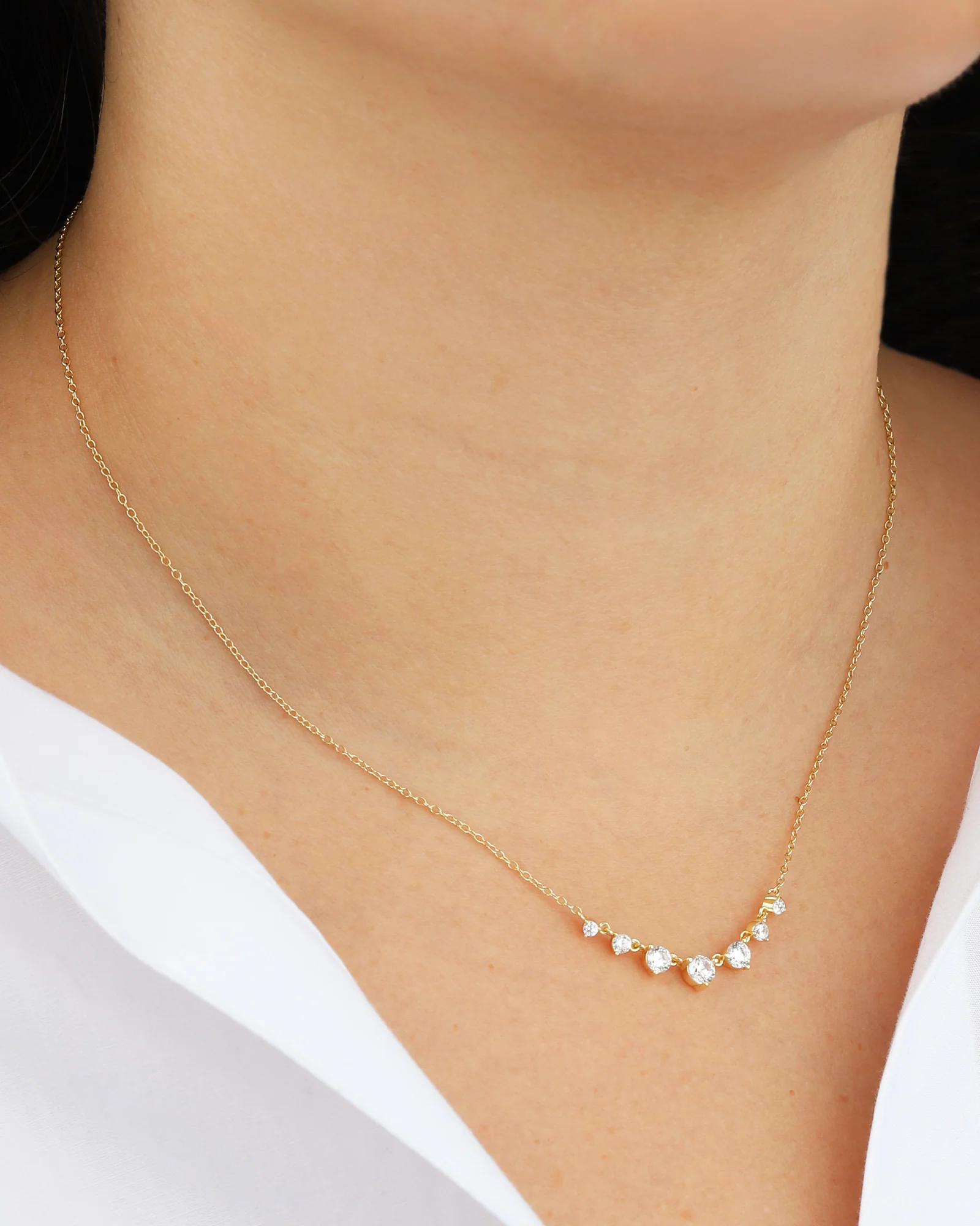 Seven CZ Necklace - Image 4