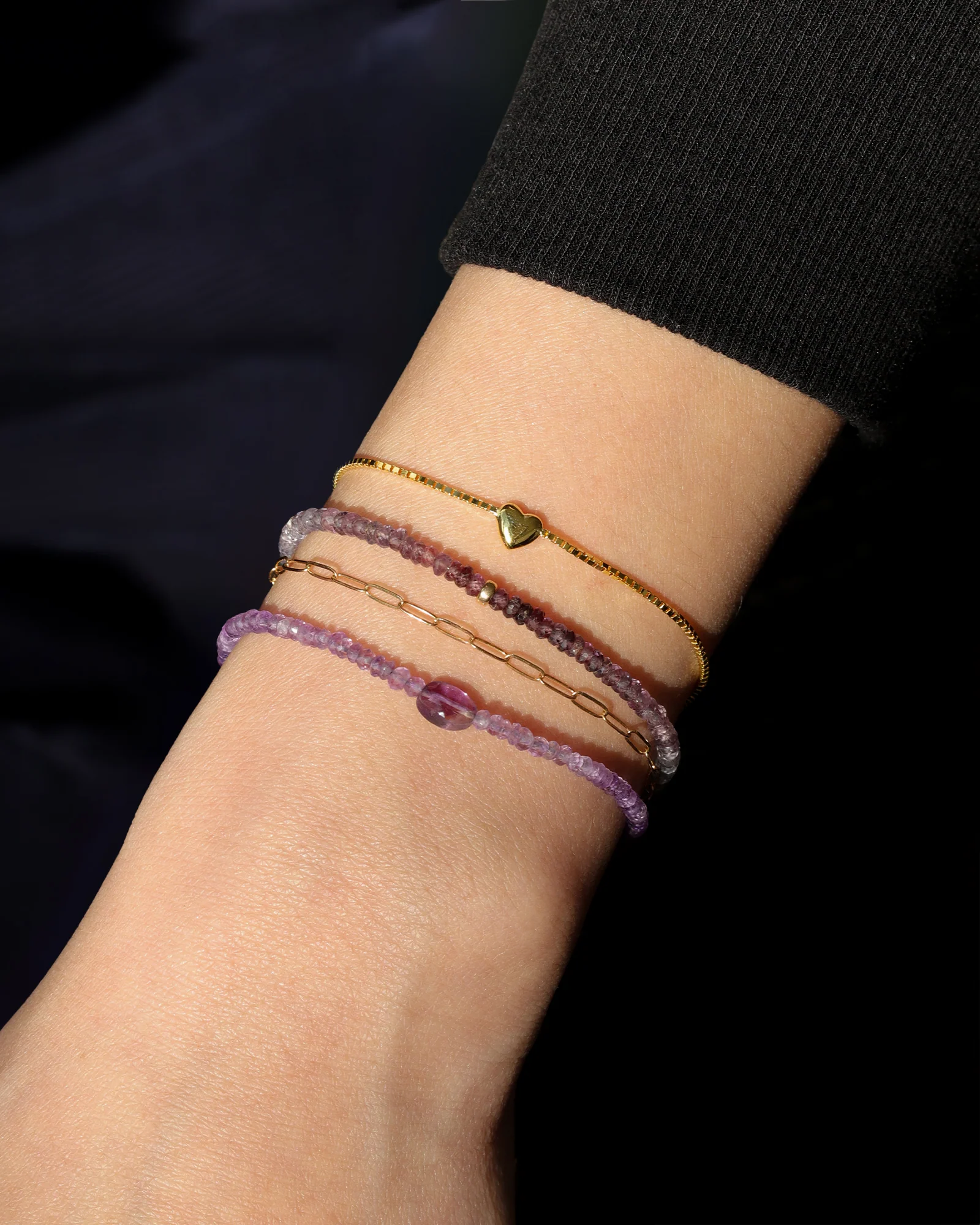 Single Puff Heart Bracelet - Image 2