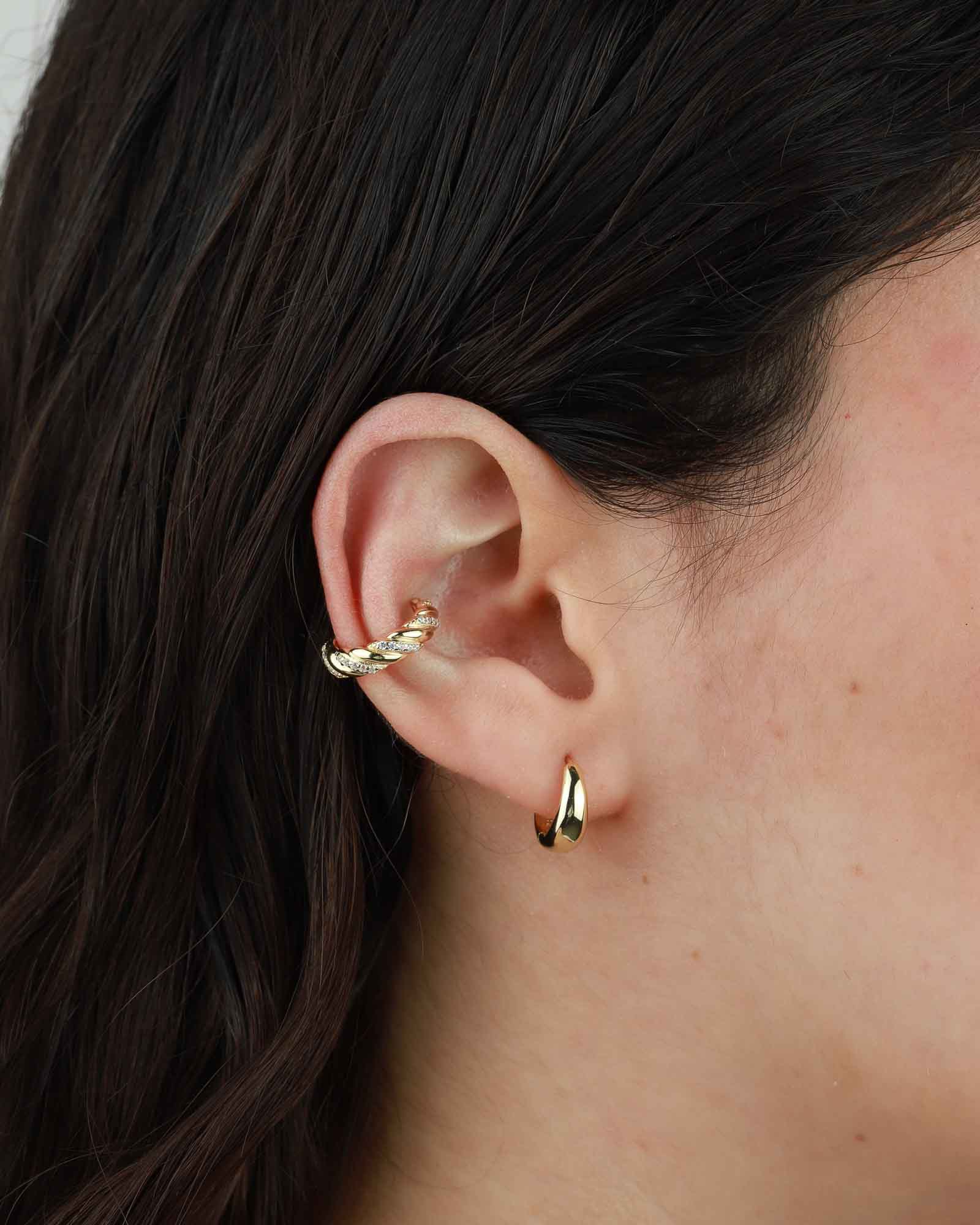 Slim Tapered Hoops | 10mm - Image 2