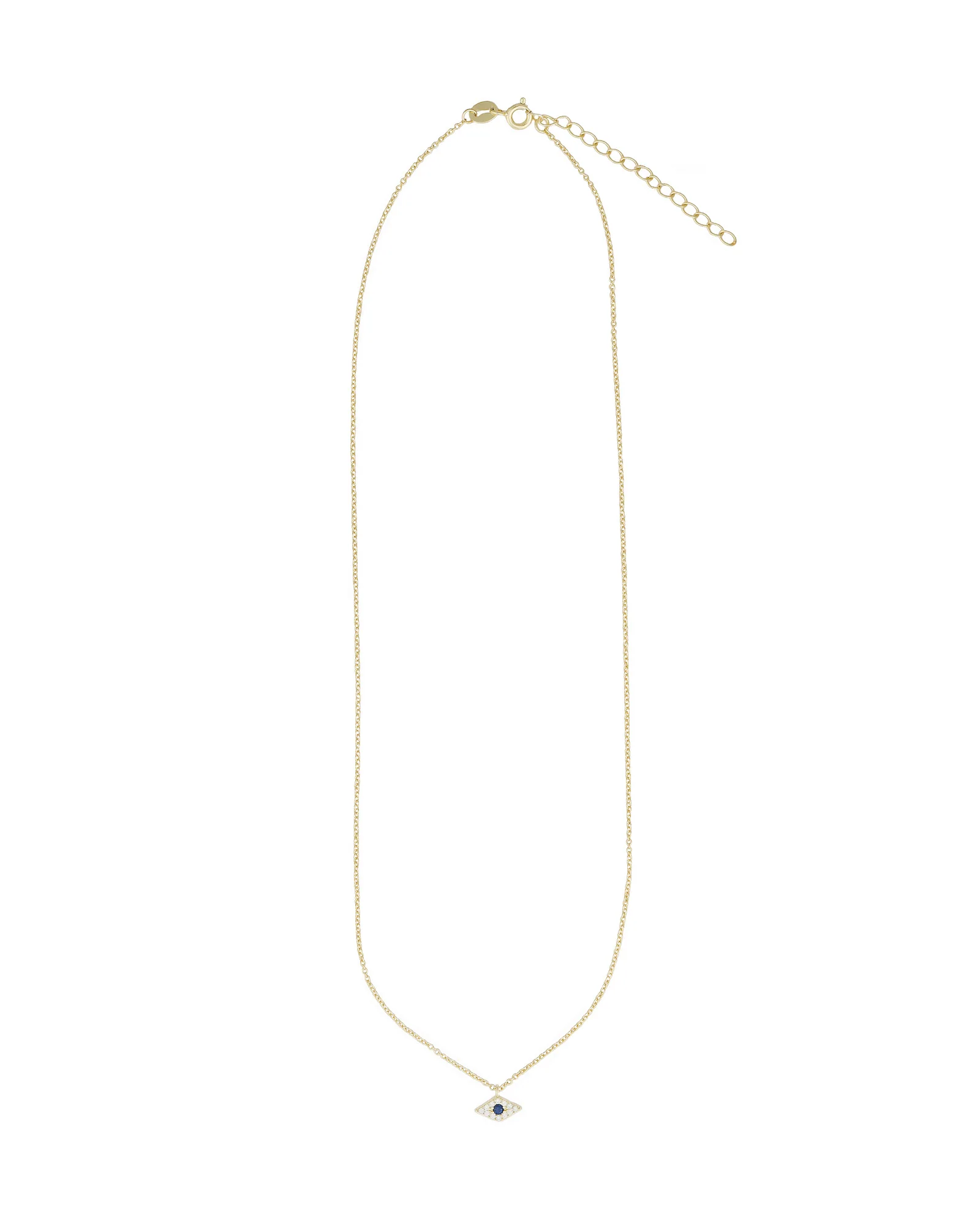 Small Evil Eye CZ Necklace - Image 3