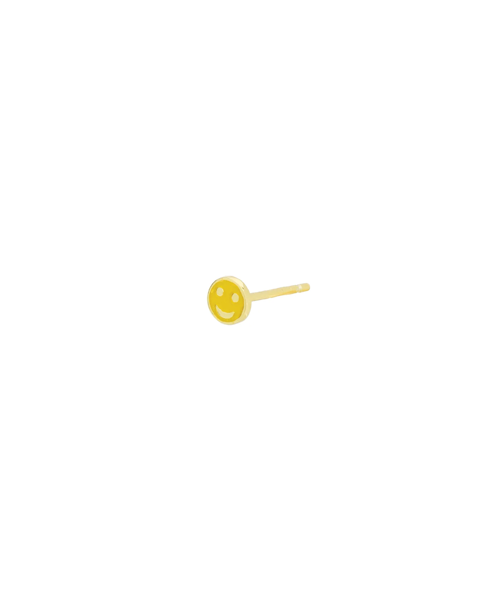 Smiley Face Enamel Single Stud - Image 3