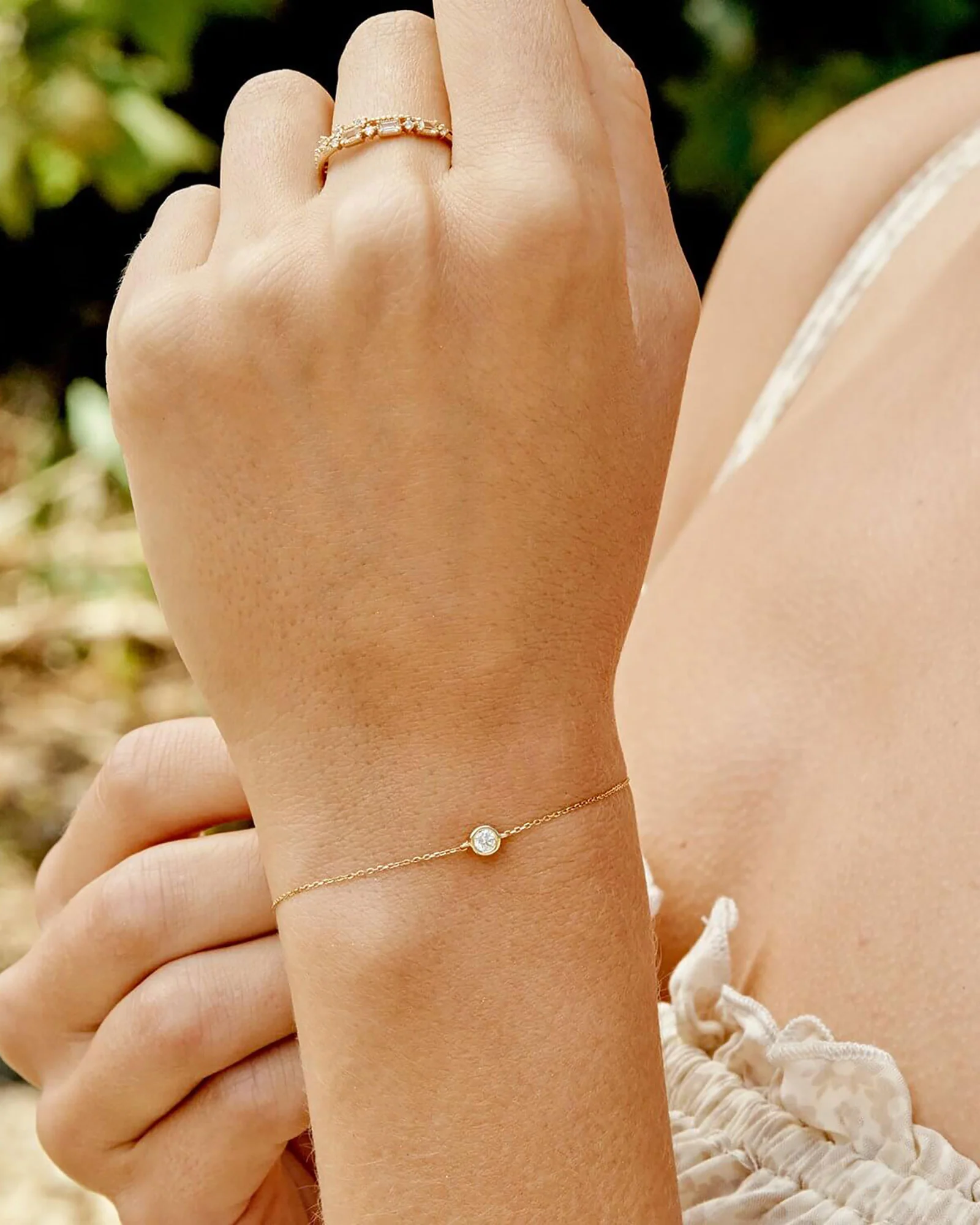 Solitaire Bezel Bracelet - Image 2