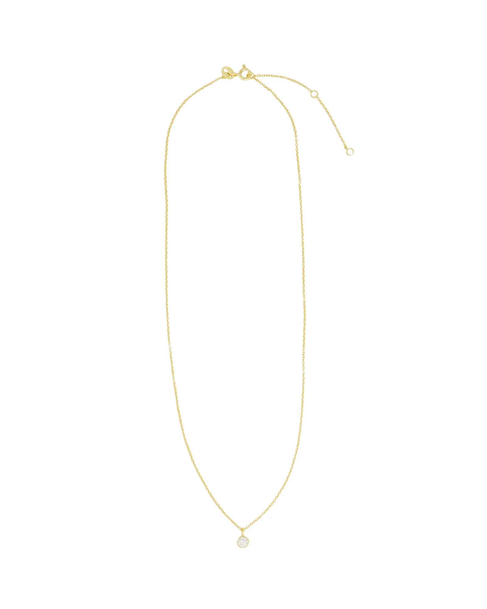 Solitare Bezel Necklace - Image 3