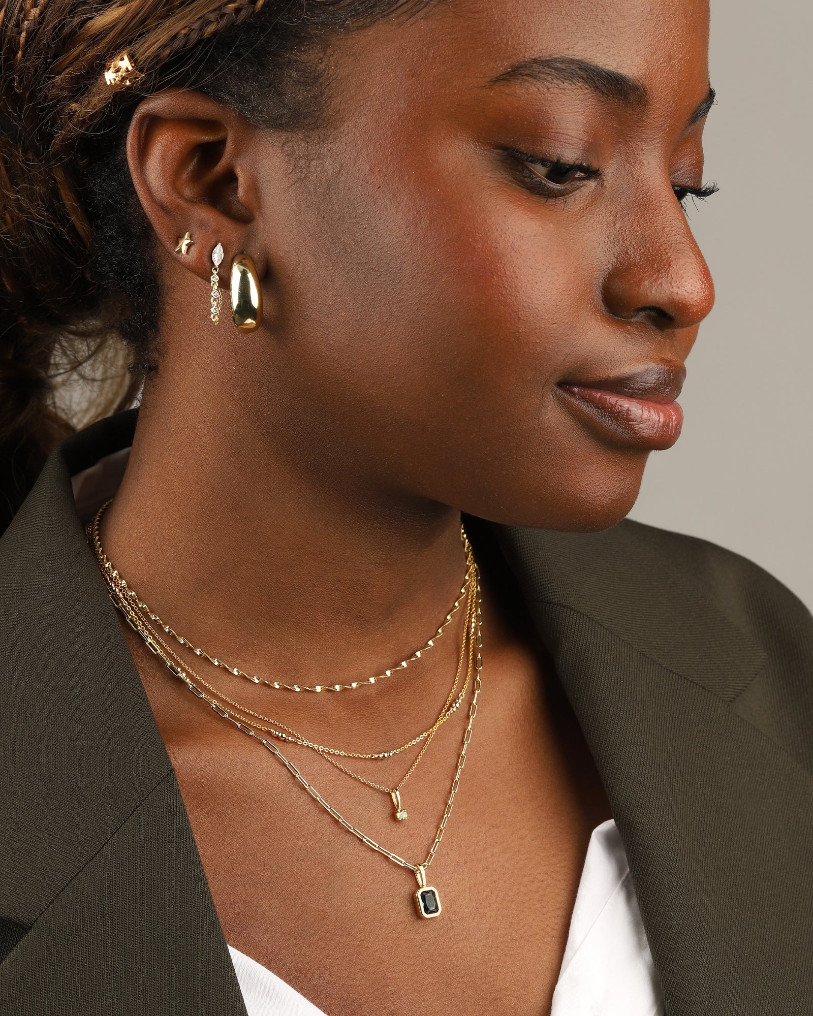 Tapered Dome Hoops - Image 2