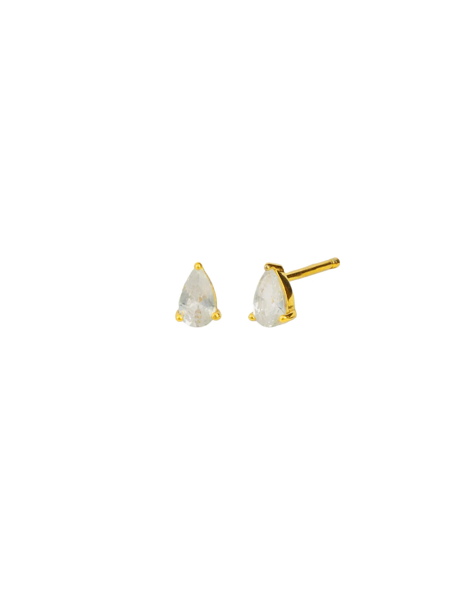 Teardrop CZ Studs