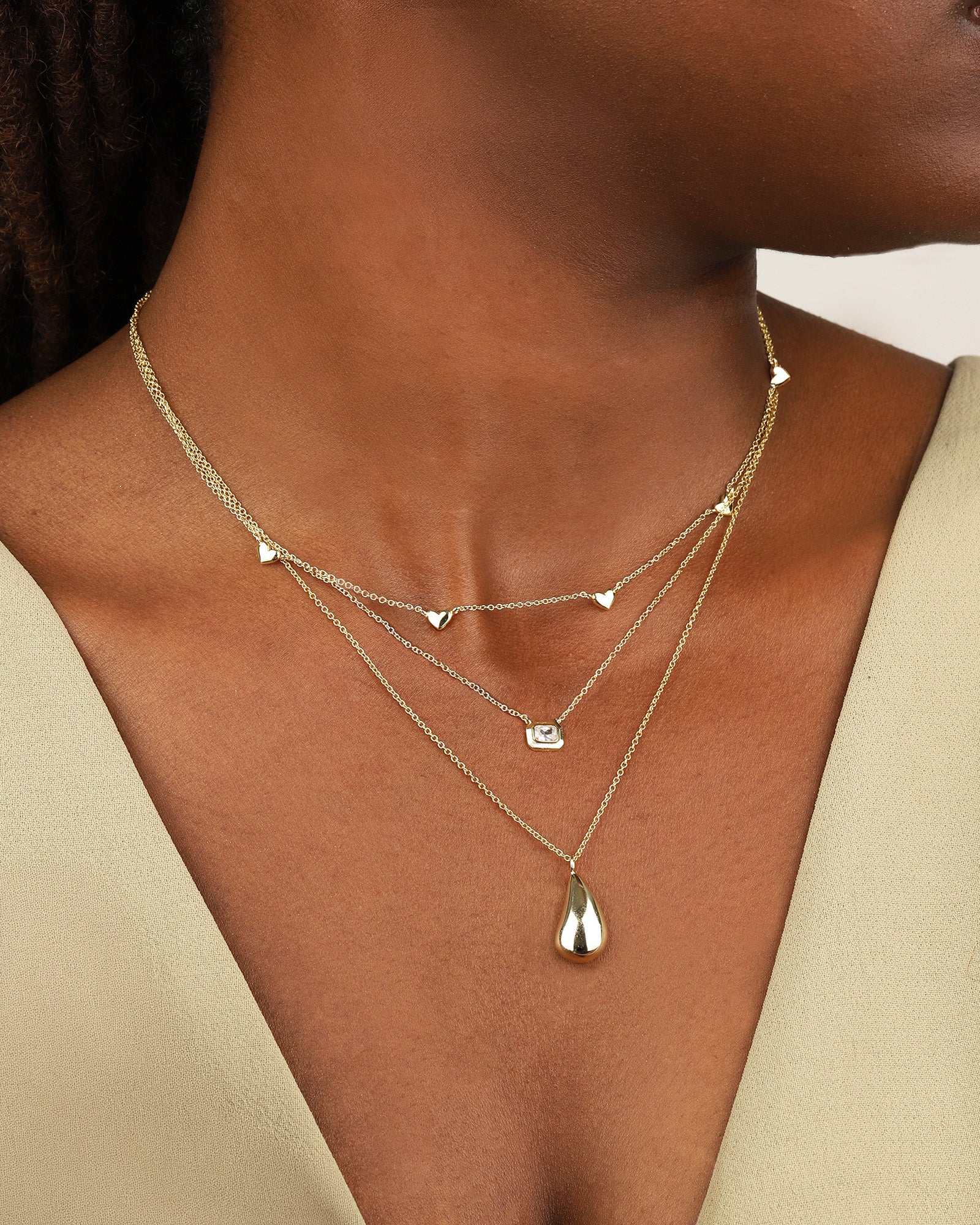Teardrop Pendant Necklace - Image 2