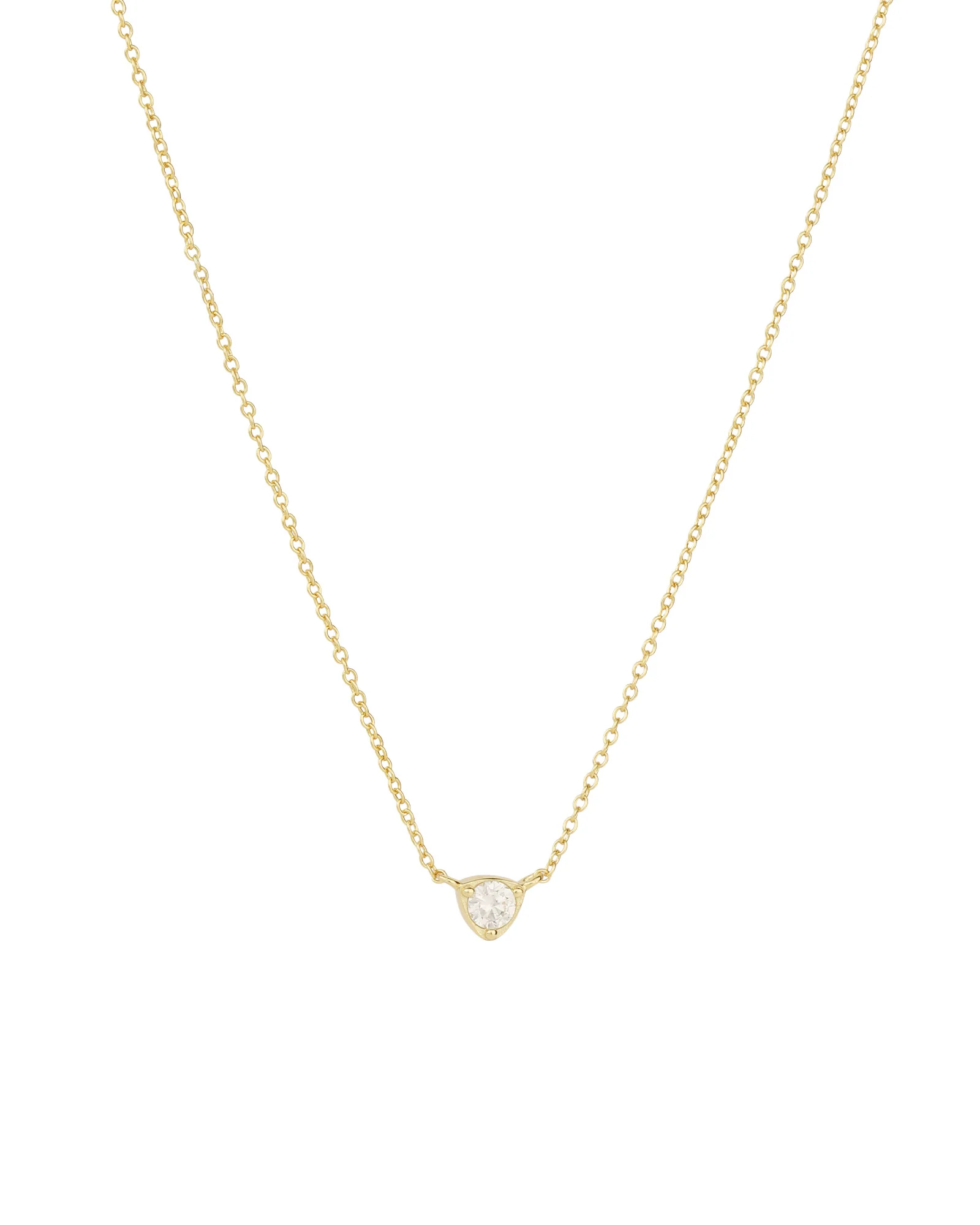 Triangle Solitaire Necklace