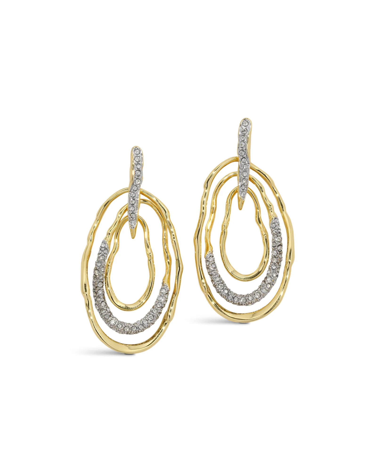 Solanales Crystal Pavé Mobile Post Earring