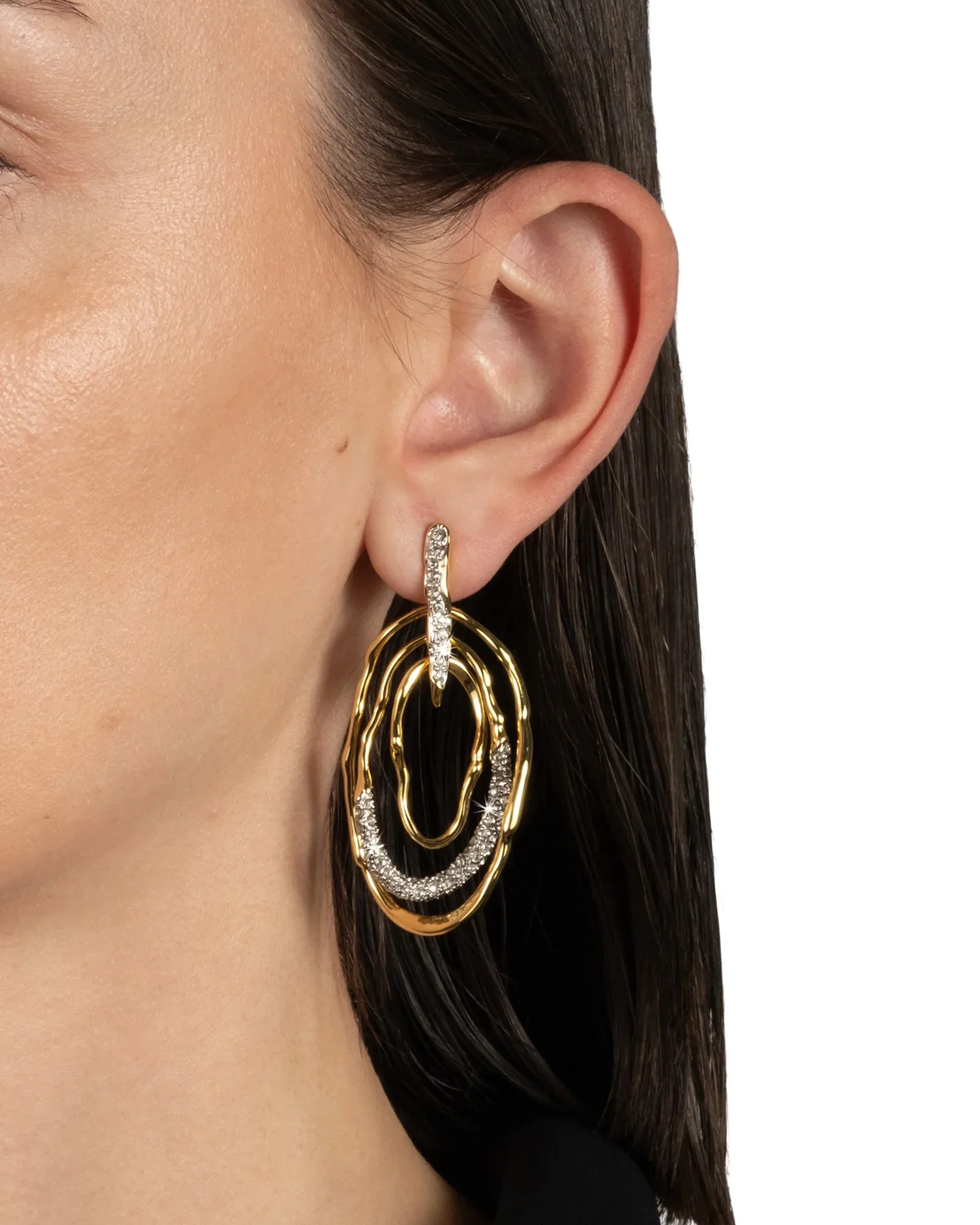 Solanales Crystal Pavé Mobile Post Earring - Image 2