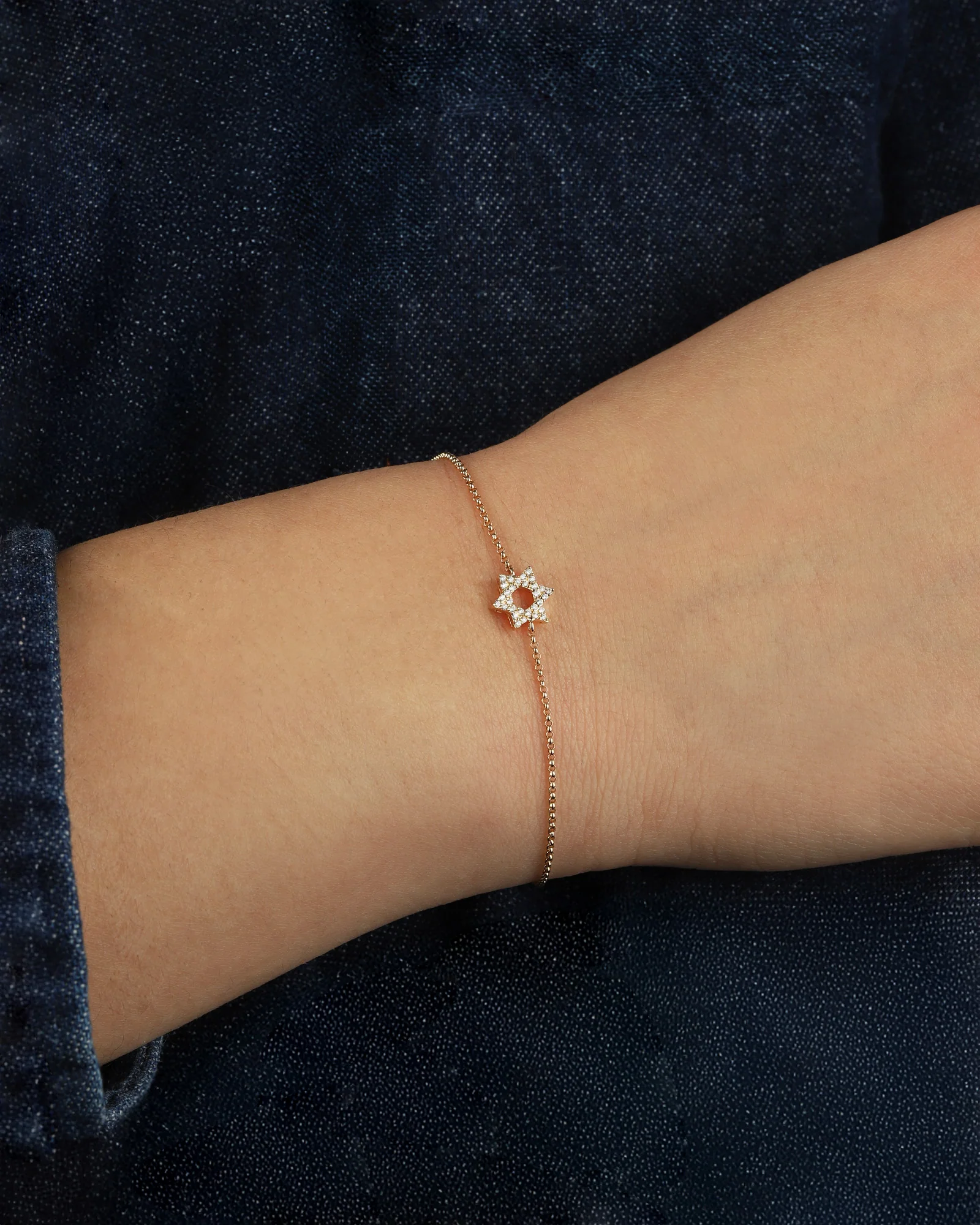 Star of David Diamond Bracelet - Image 2