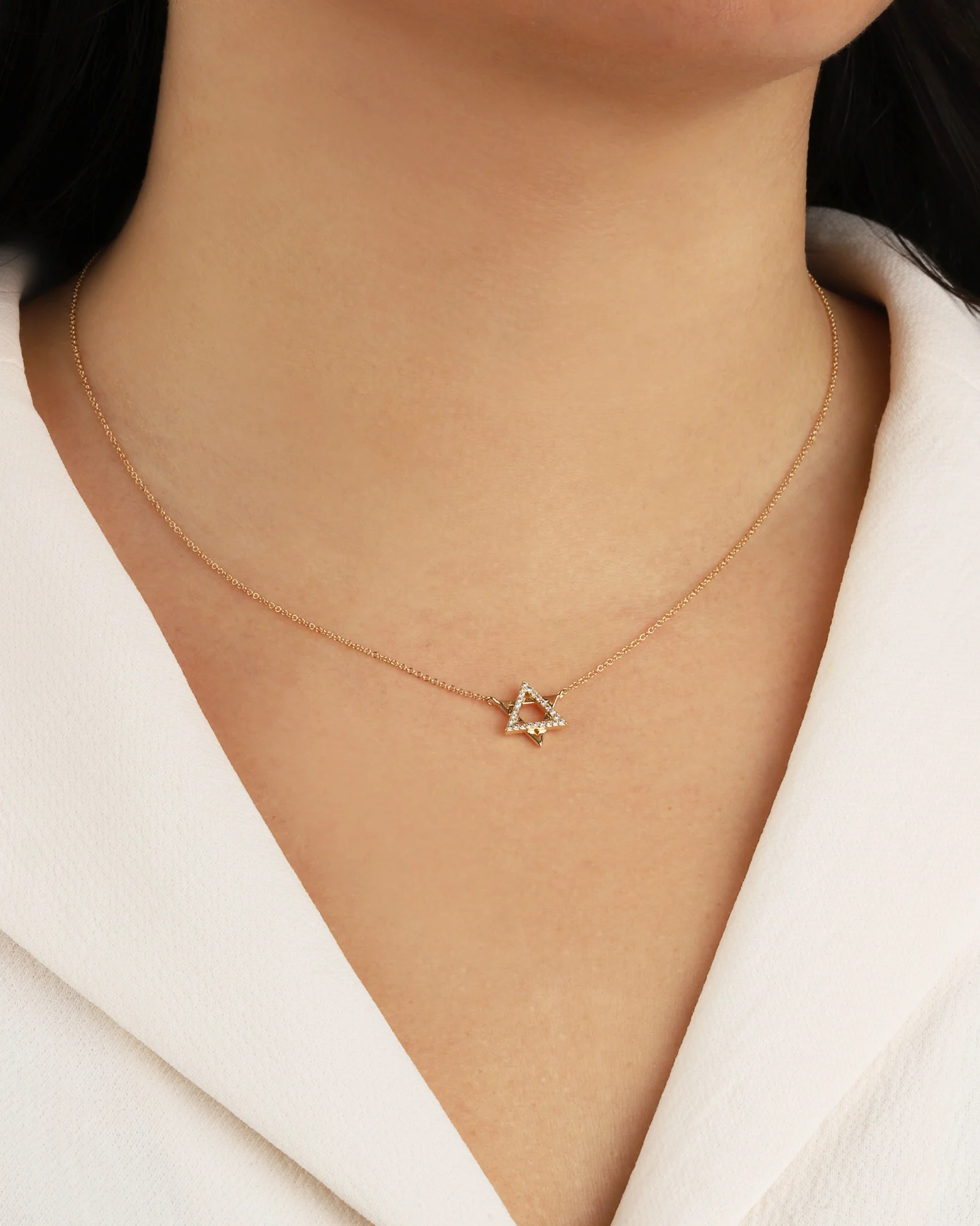 Star of David Diamond Necklace - Image 2